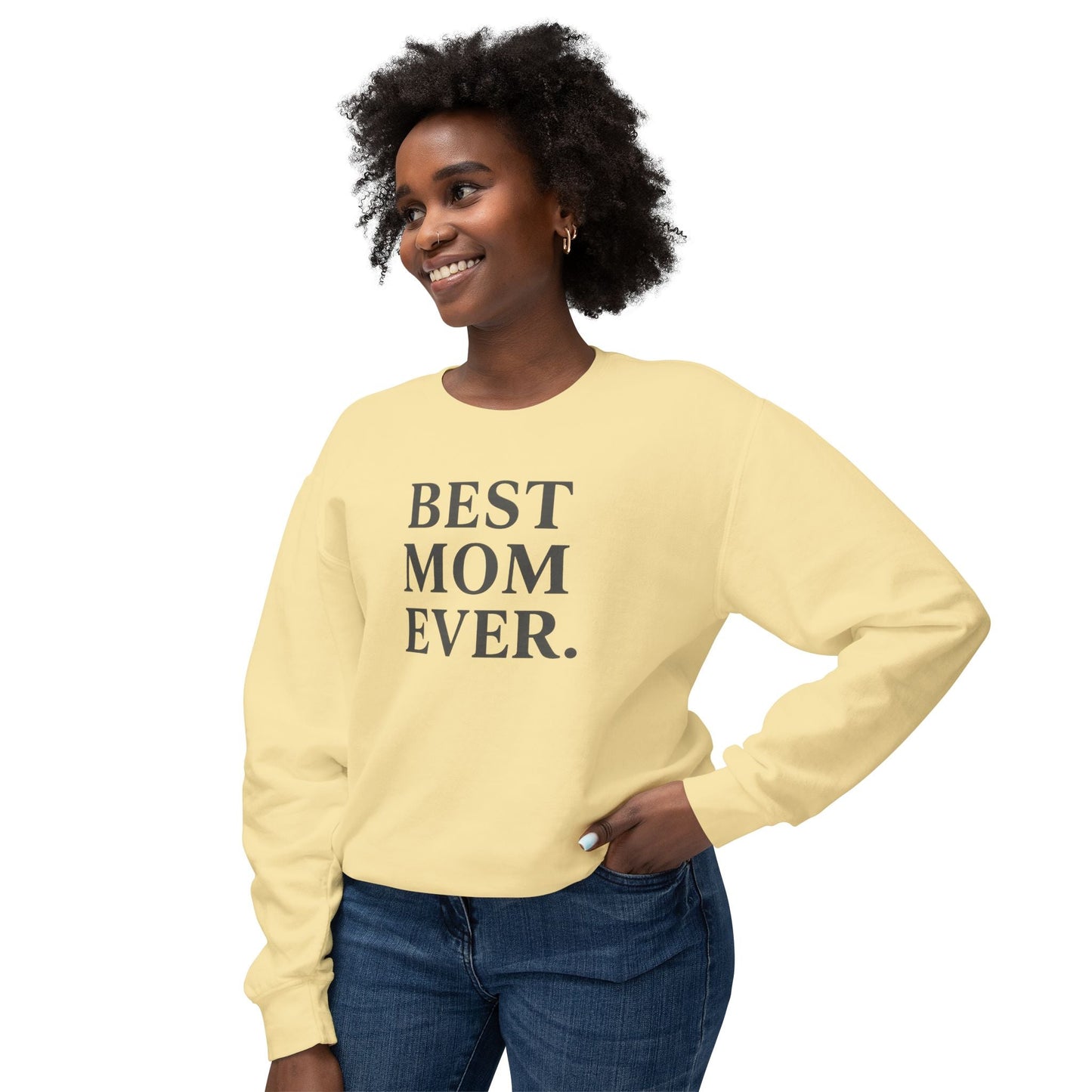 Cozy Best Mom Ever Sweatshirt: Perfect Mother's Day Gift, Casual Wear by Family Love Apparel - Hearth&Hugz