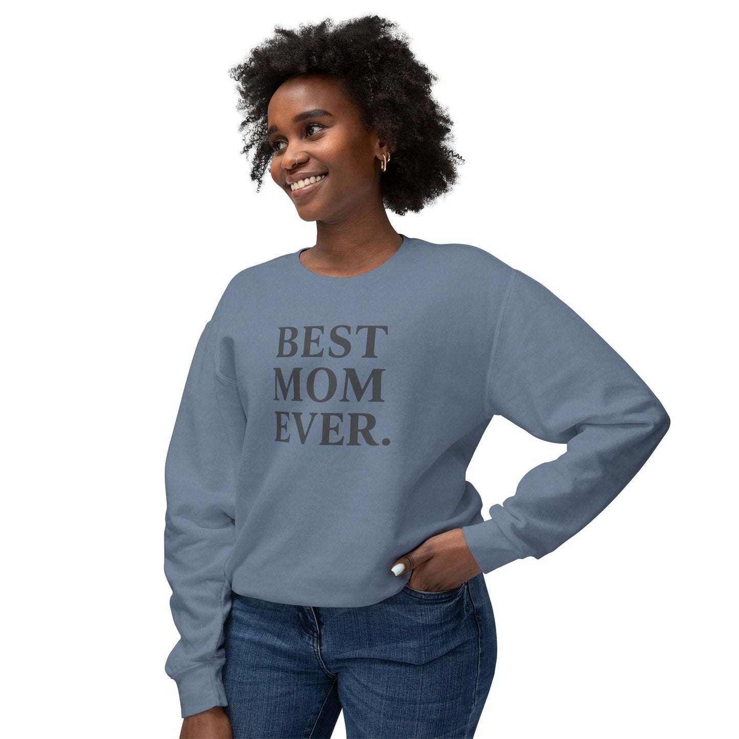 Cozy Best Mom Ever Sweatshirt: Perfect Mother's Day Gift, Casual Wear by Family Love Apparel - Hearth&Hugz
