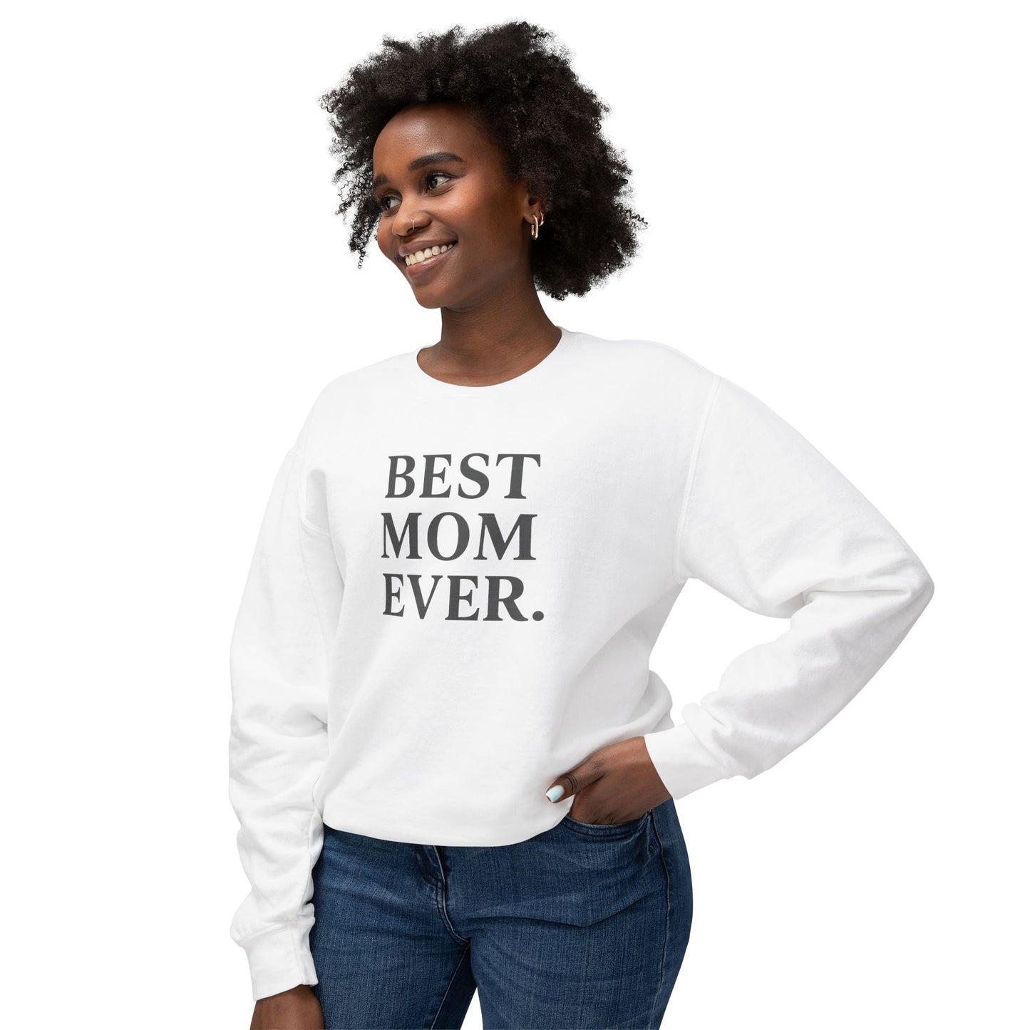 Cozy Best Mom Ever Sweatshirt: Perfect Mother's Day Gift, Casual Wear by Family Love Apparel - Hearth&Hugz