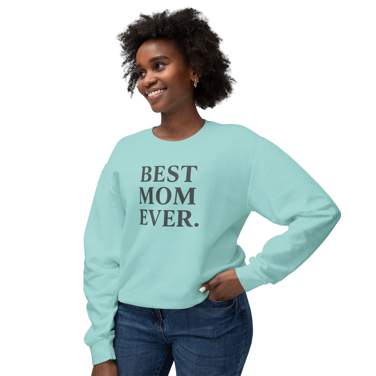 Cozy Best Mom Ever Sweatshirt: Perfect Mother's Day Gift, Casual Wear by Family Love Apparel - Hearth&Hugz