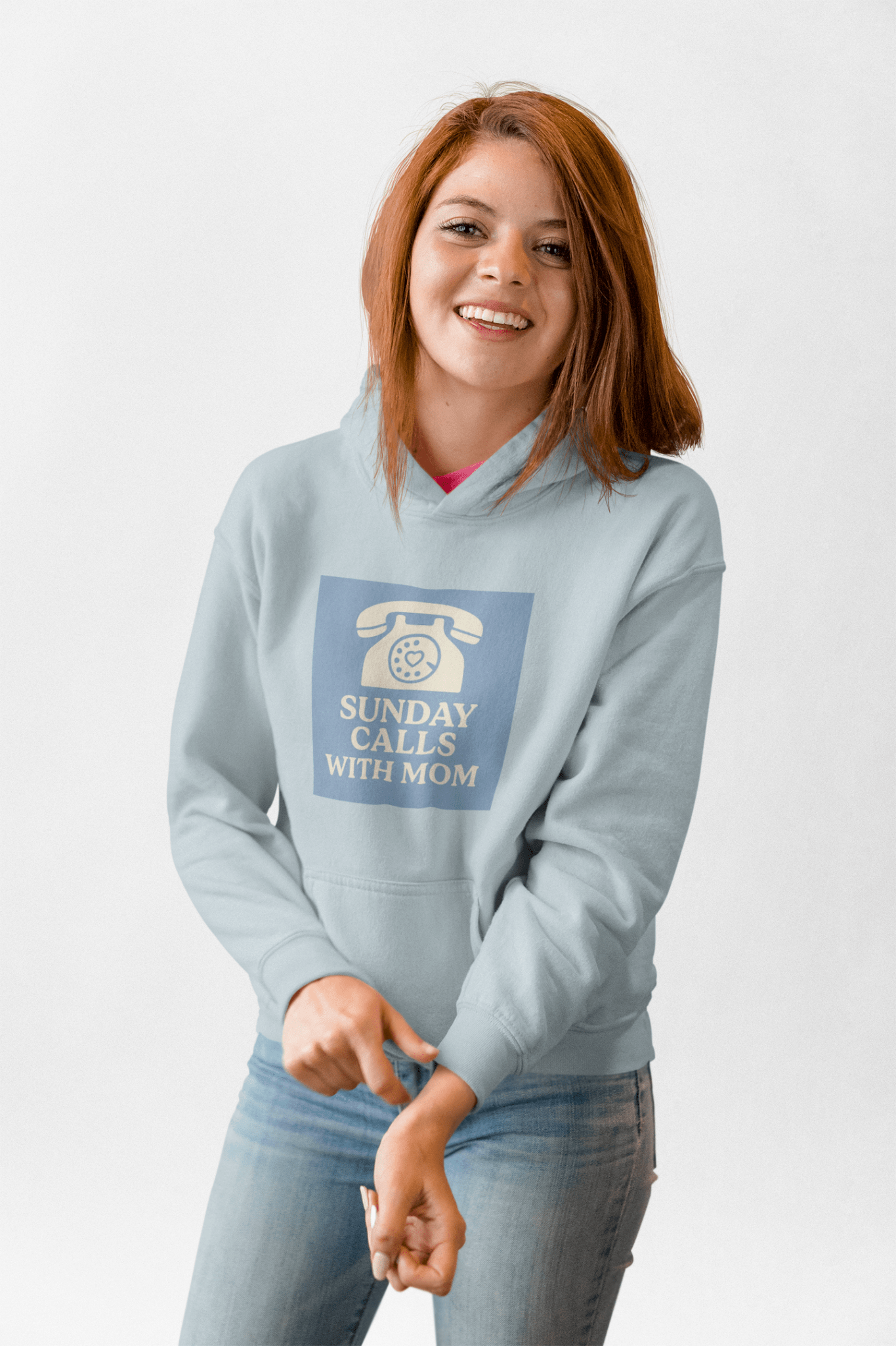 Cozy Mom Call Fleece Hoodie - The Ultimate Phone Lover's Gift - Hearth&Hugz