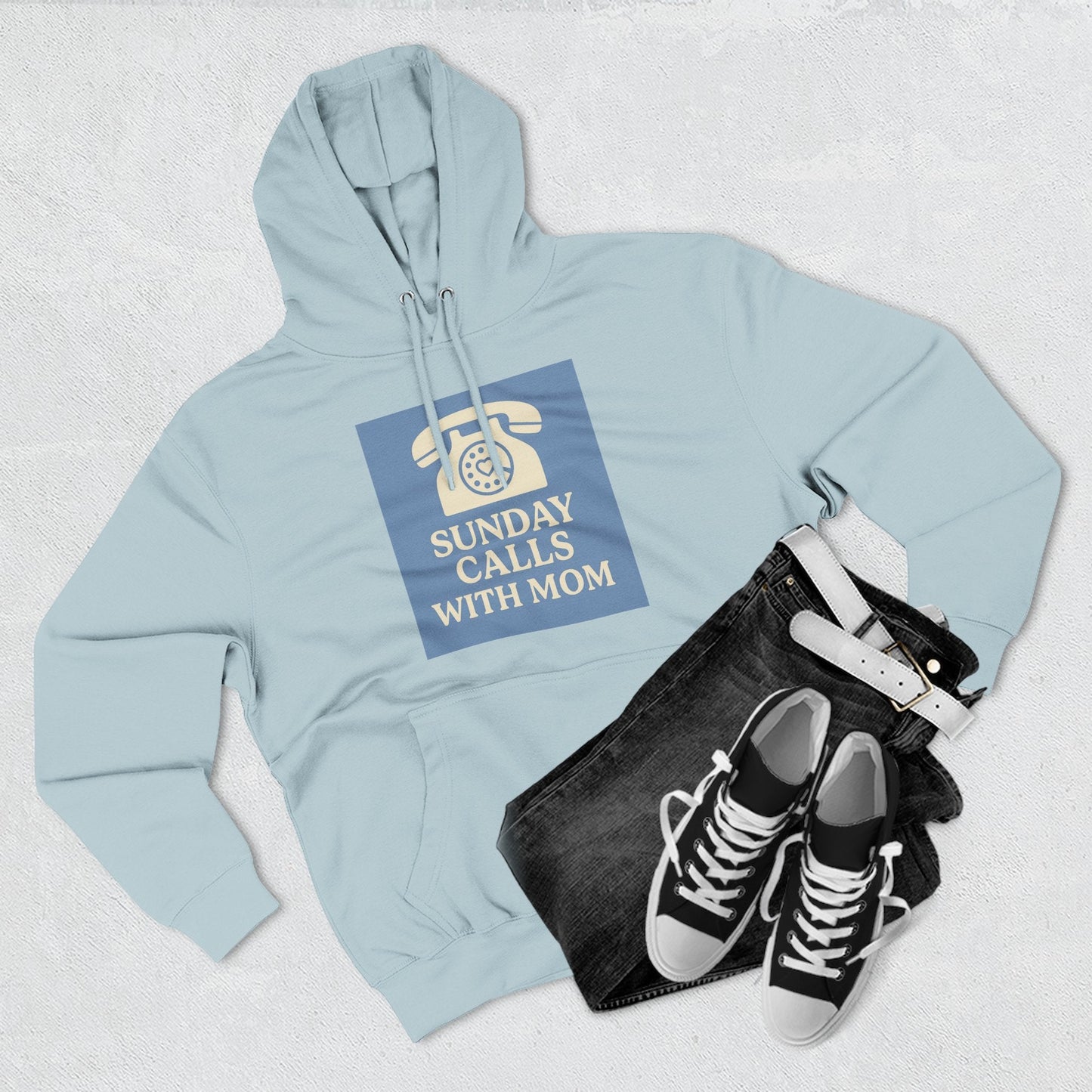 Cozy Mom Call Fleece Hoodie - The Ultimate Phone Lover's Gift - Hearth&Hugz