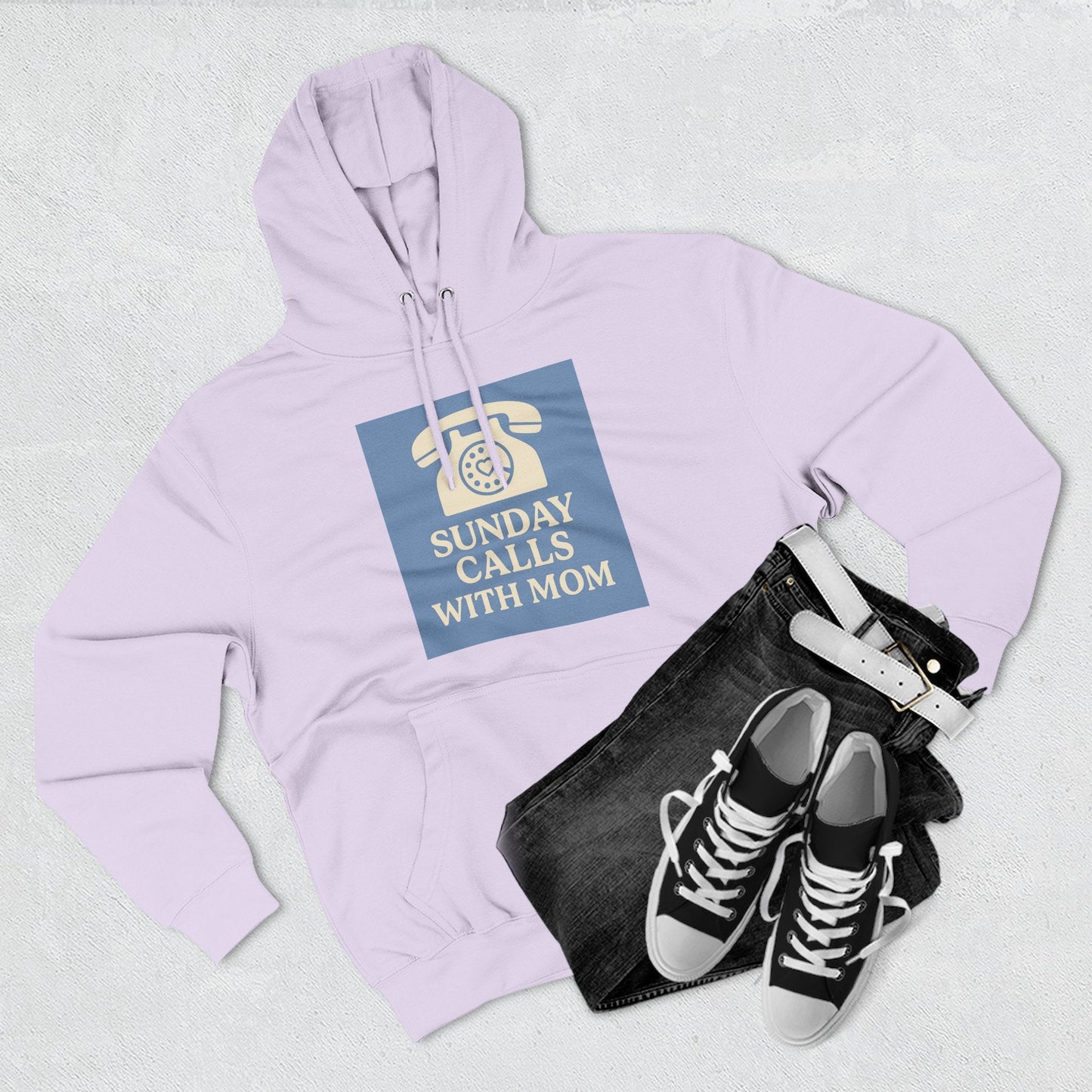 Cozy Mom Call Fleece Hoodie - The Ultimate Phone Lover's Gift - Hearth&Hugz