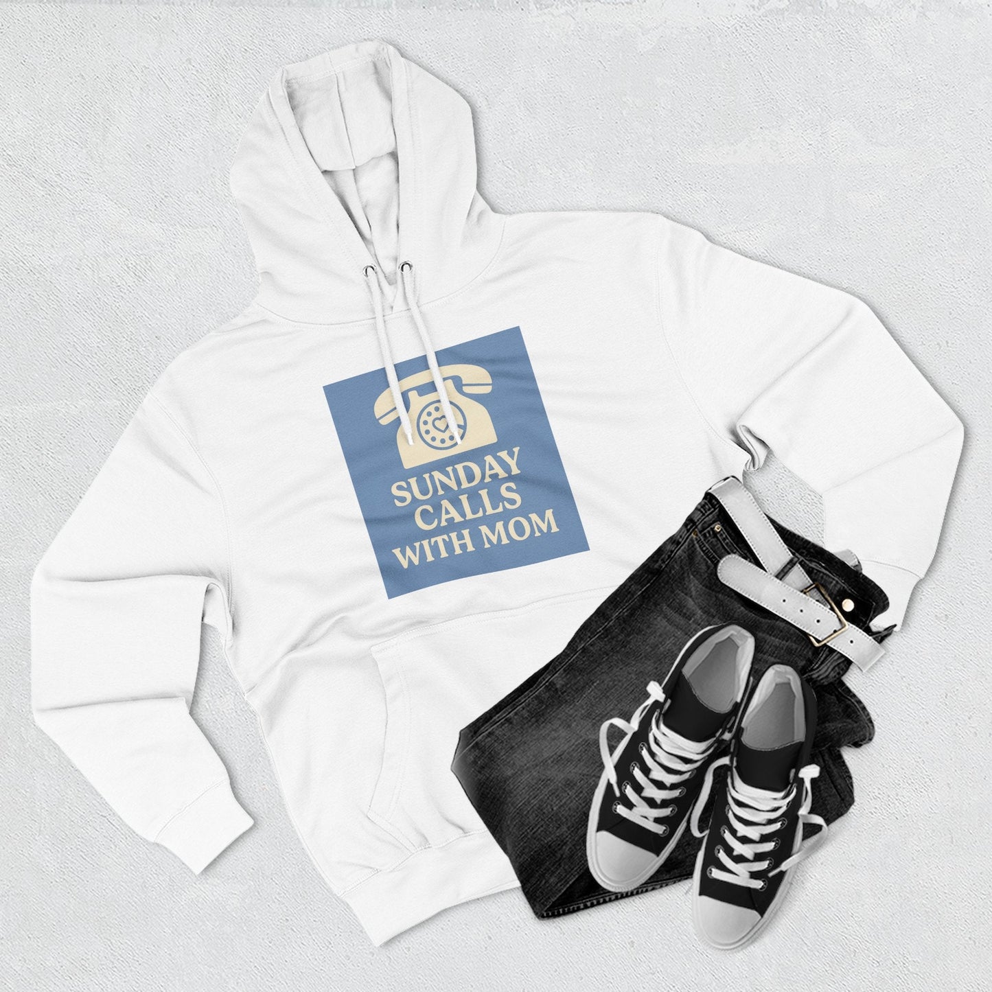 Cozy Mom Call Fleece Hoodie - The Ultimate Phone Lover's Gift - Hearth&Hugz
