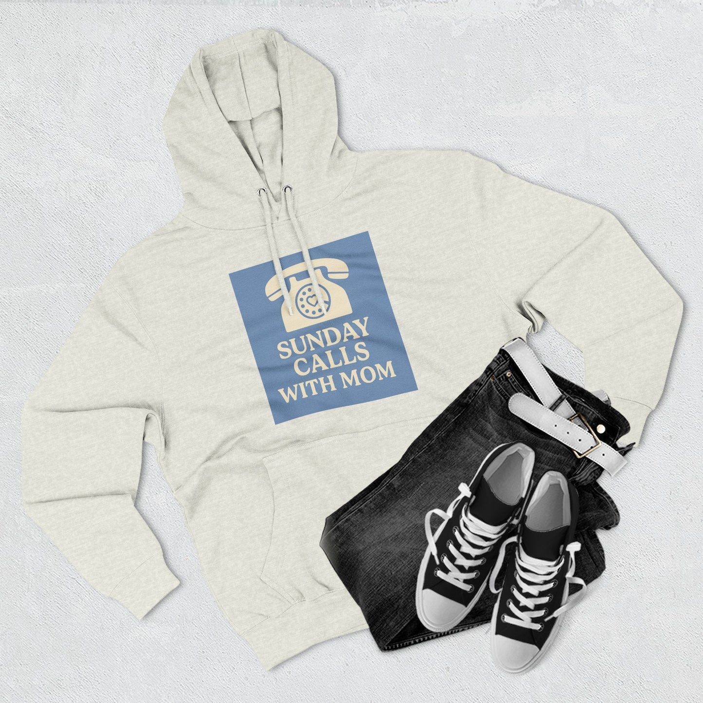 Cozy Mom Call Fleece Hoodie - The Ultimate Phone Lover's Gift - Hearth&Hugz