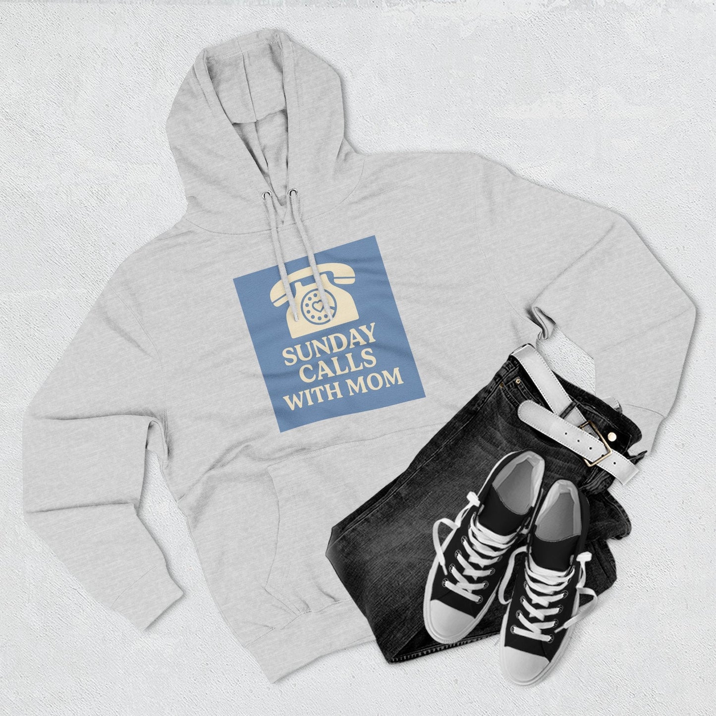 Cozy Mom Call Fleece Hoodie - The Ultimate Phone Lover's Gift - Hearth&Hugz
