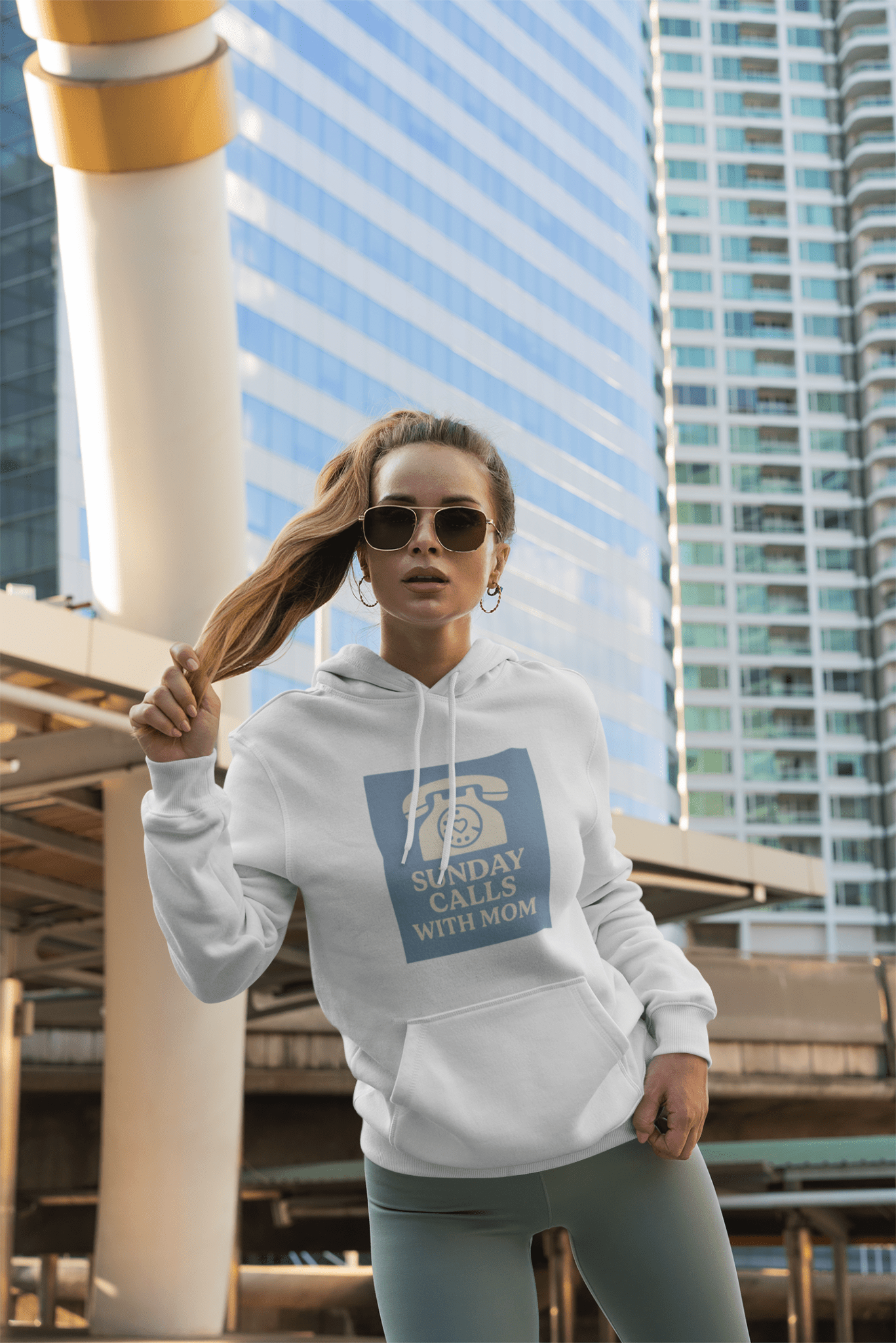 Cozy Mom Call Fleece Hoodie - The Ultimate Phone Lover's Gift - Hearth&Hugz