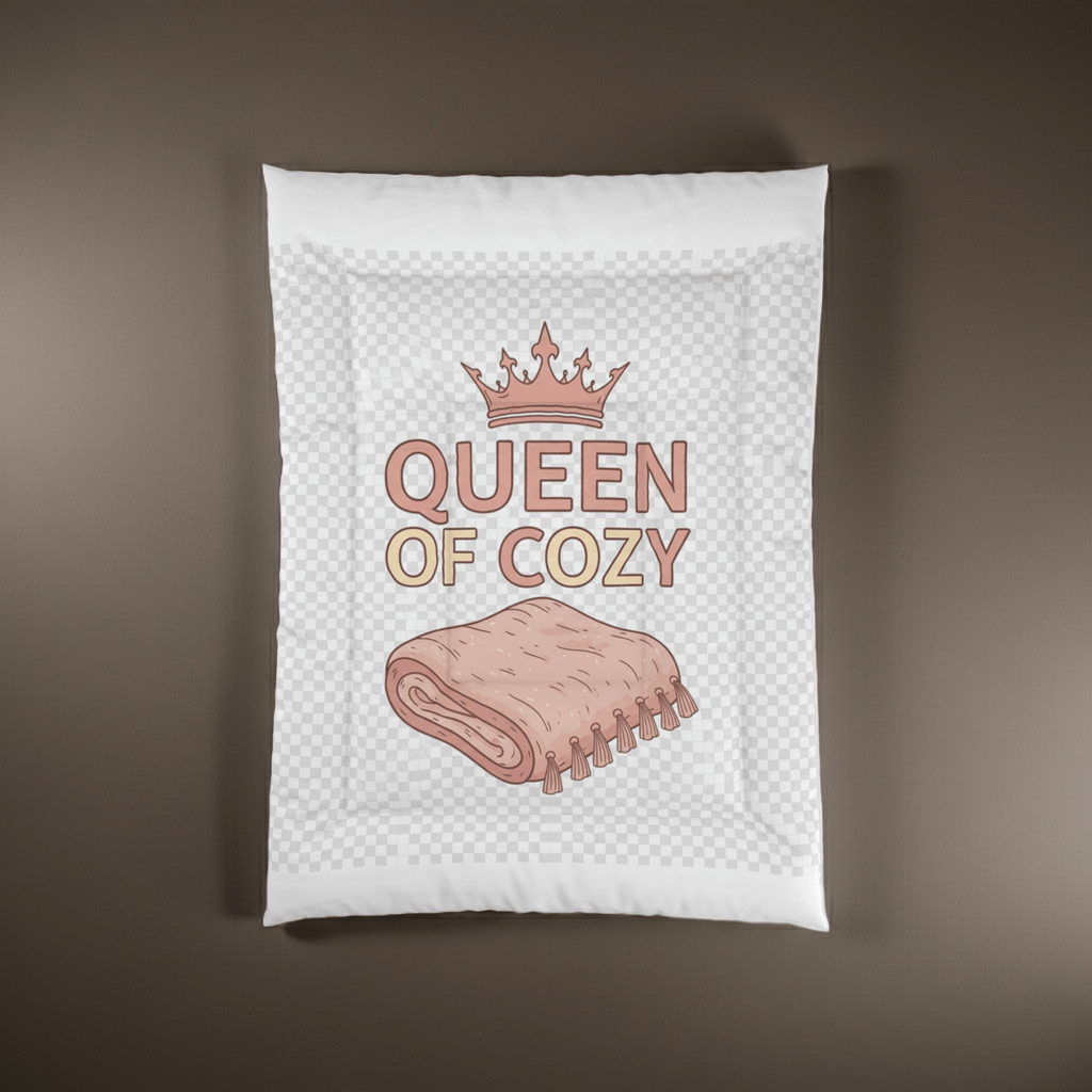 Cozy Queen Comforter, Soft Blanket, Home Decor, Gift for Her, Bedding Set, Bedroom Accessory - Hearth&Hugz
