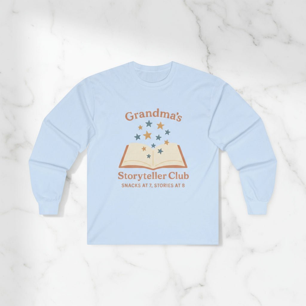 Grandma's Cozy Storyteller Tee - Family Reunion Gift - Hearth&Hugz