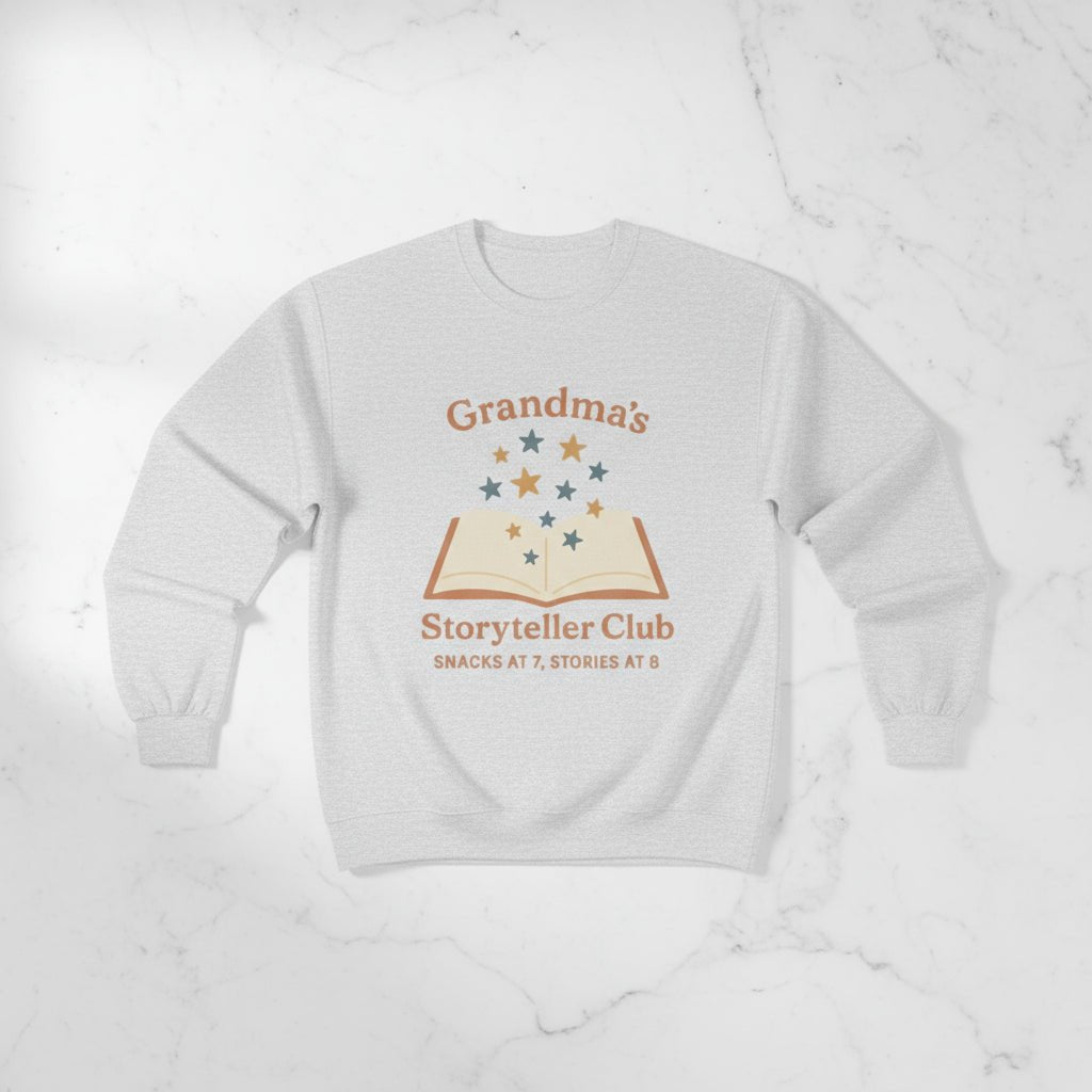 Grandma's Cozy Storyteller Tee - Family Reunion Gift - Hearth&Hugz