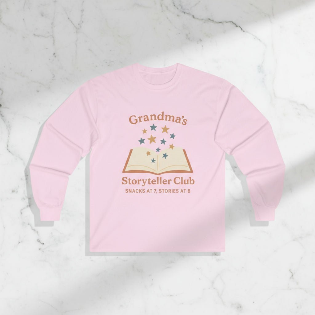 Grandma's Cozy Storyteller Tee - Family Reunion Gift - Hearth&Hugz