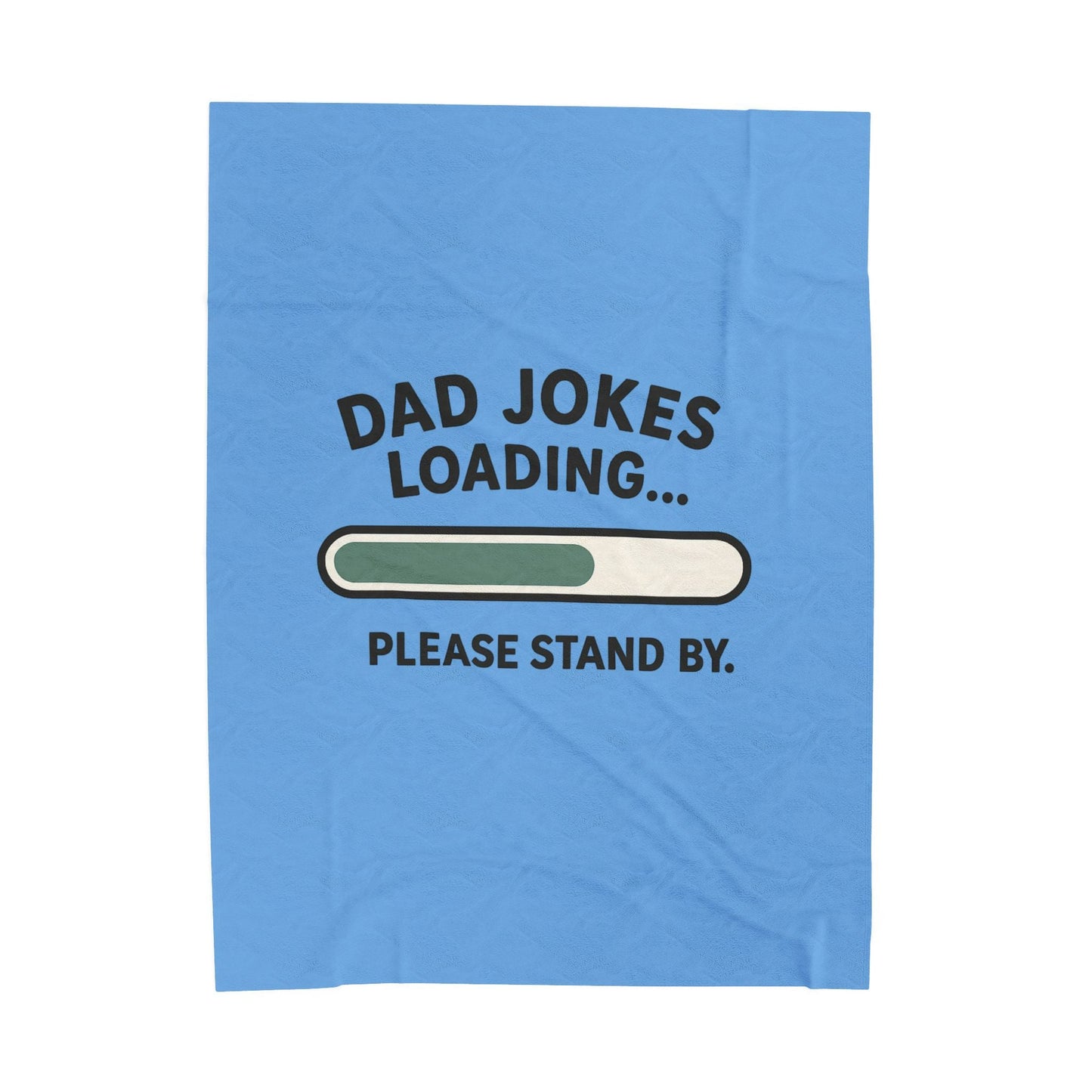 Dad Jokes Loading Blanket: Cozy Gift for Dads, Funny Father's Day Throw, Soft & Funny Home Decor - Hearth&Hugz