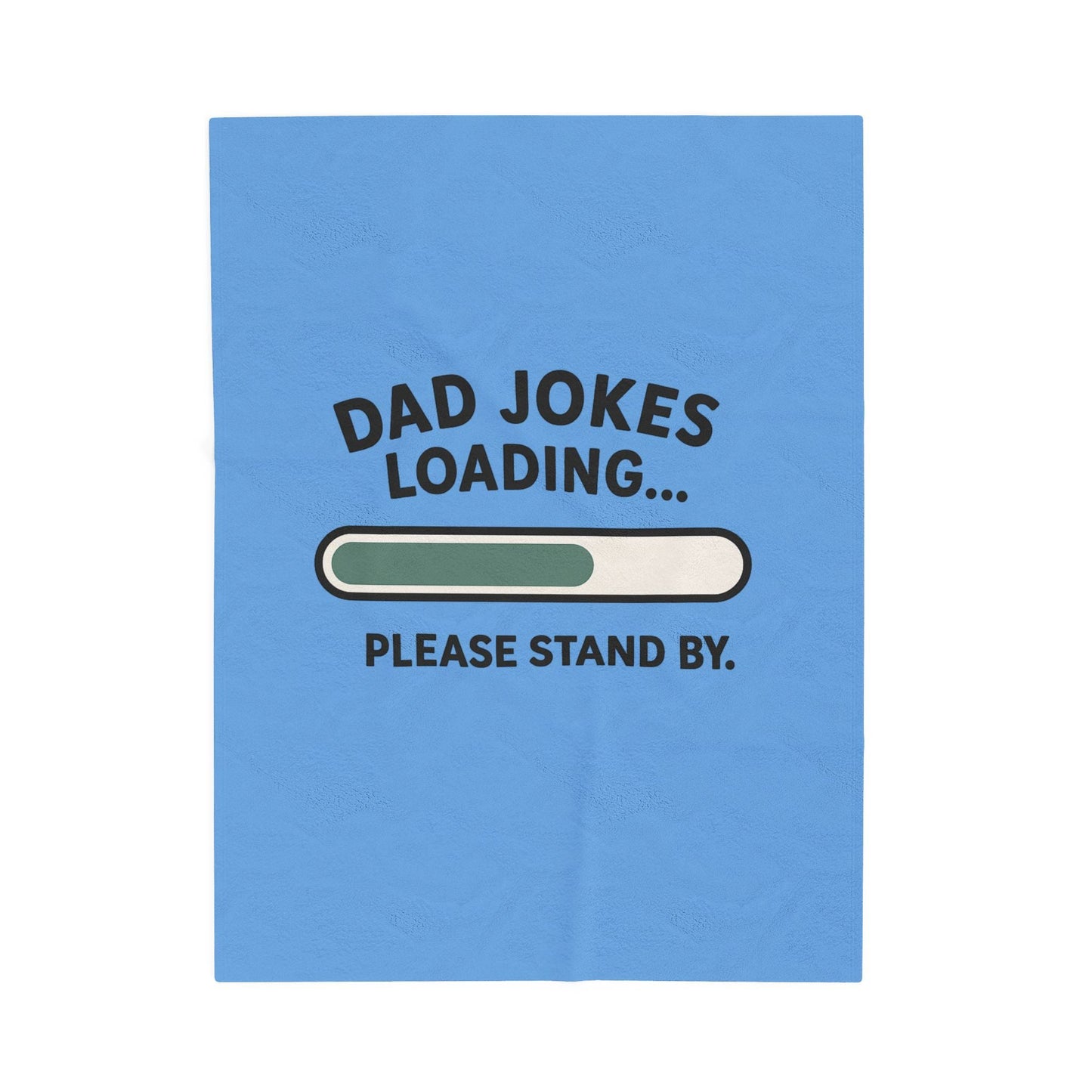 Dad Jokes Loading Blanket: Cozy Gift for Dads, Funny Father's Day Throw, Soft & Funny Home Decor - Hearth&Hugz