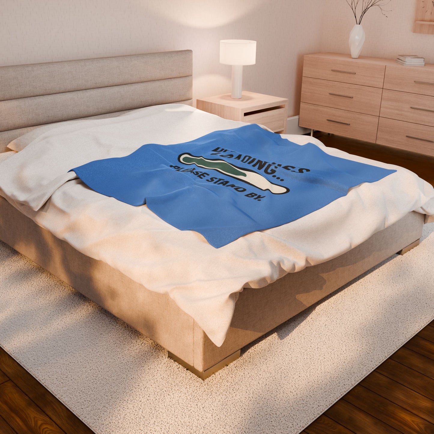 Dad Jokes Loading Blanket: Cozy Gift for Dads, Funny Father's Day Throw, Soft & Funny Home Decor - Hearth&Hugz
