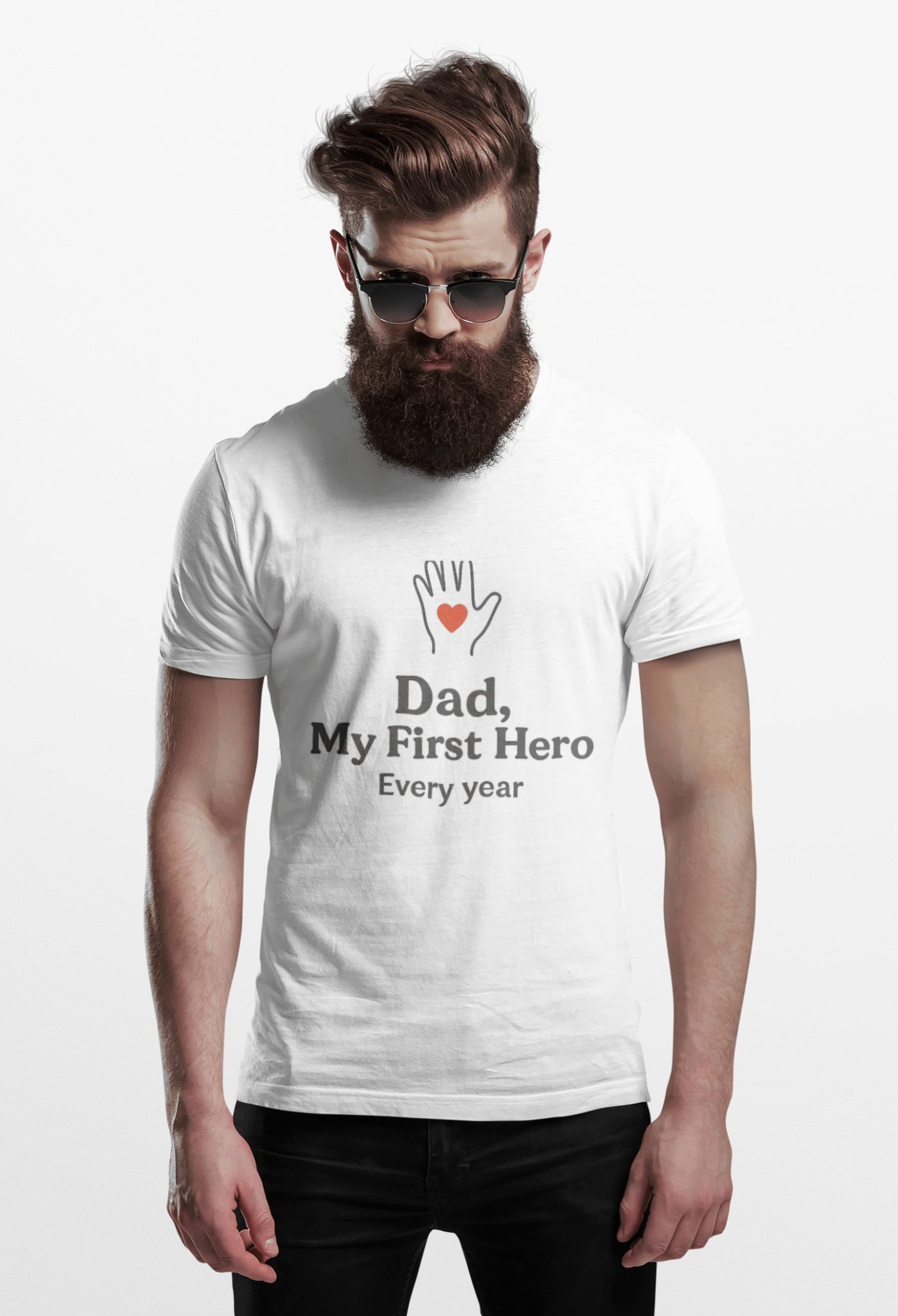 My First Hero Dad Tee, Father's Day Gift - Hearth&Hugz