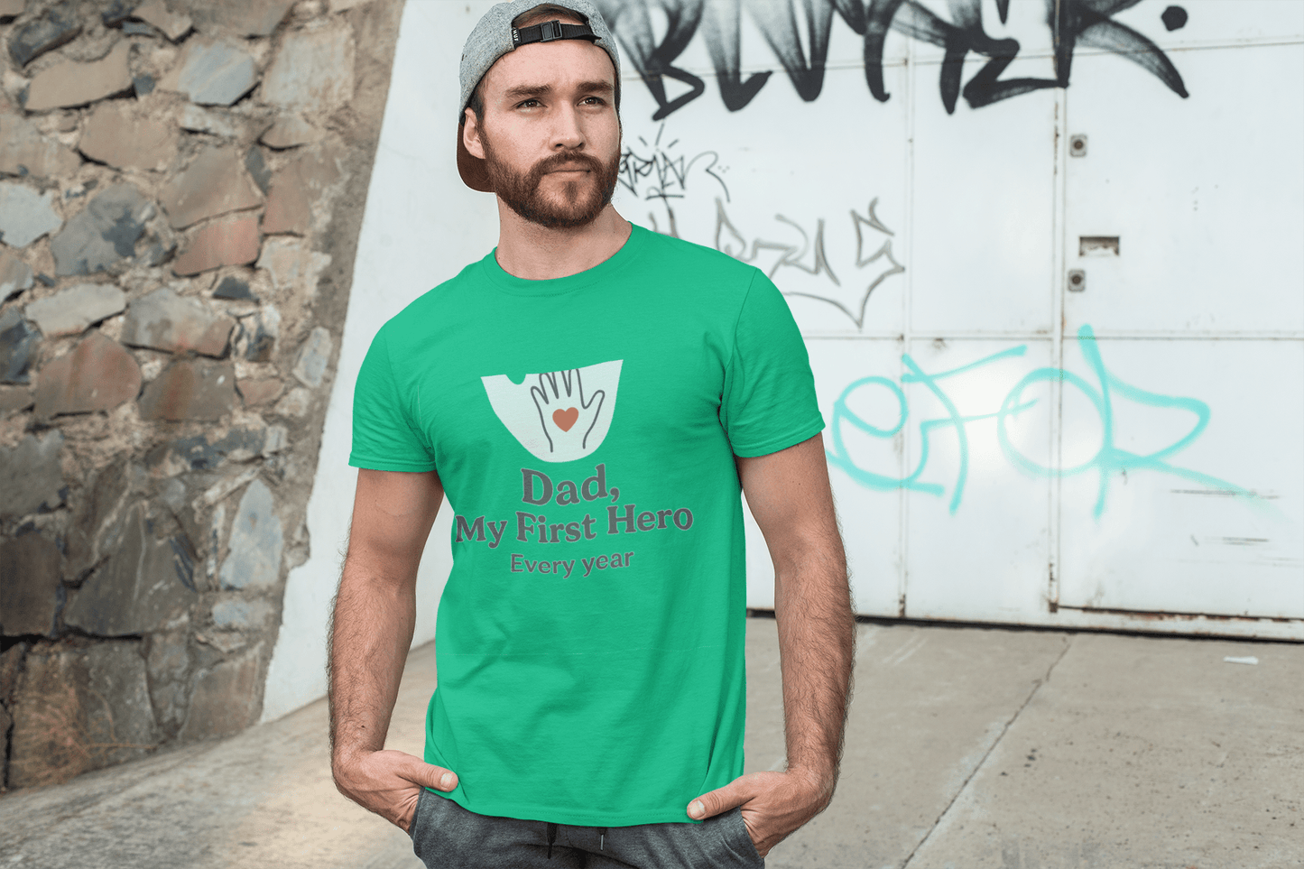 My First Hero Dad Tee, Father's Day Gift - Hearth&Hugz