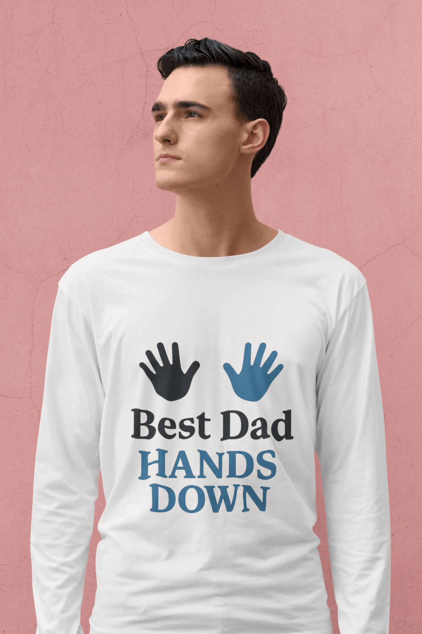 Father's Day Long Sleeve Tee, Ideal for Family Gatherings & Celebrations - Hearth&Hugz