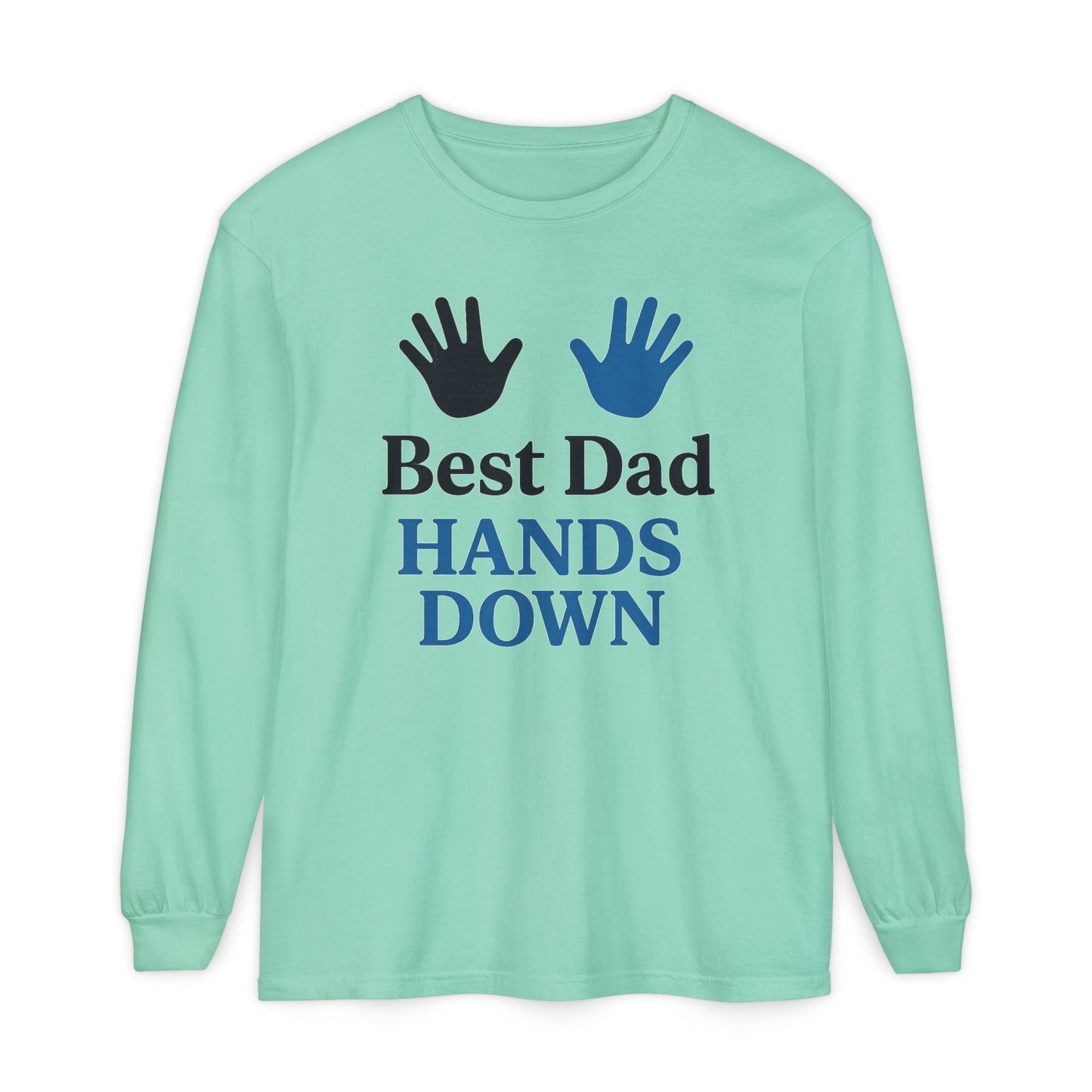 Father's Day Long Sleeve Tee, Ideal for Family Gatherings & Celebrations - Hearth&Hugz