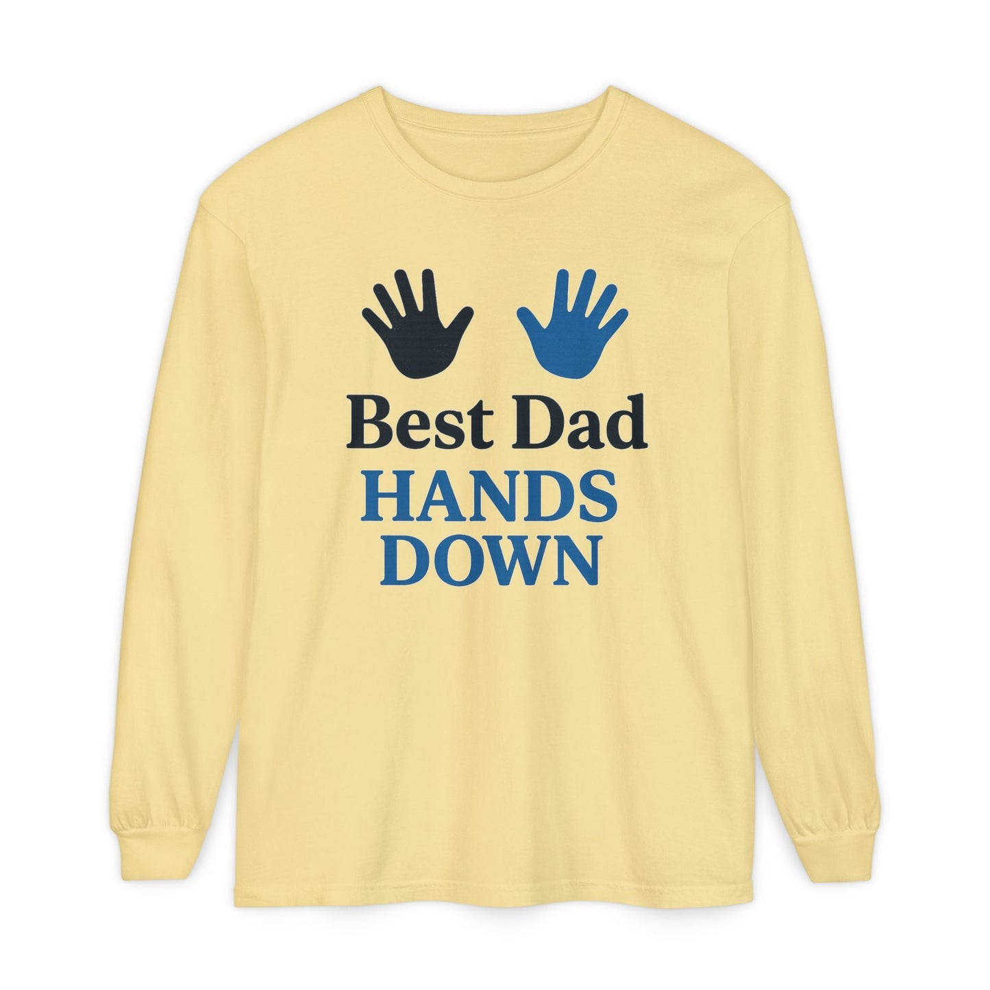 Father's Day Long Sleeve Tee, Ideal for Family Gatherings & Celebrations - Hearth&Hugz