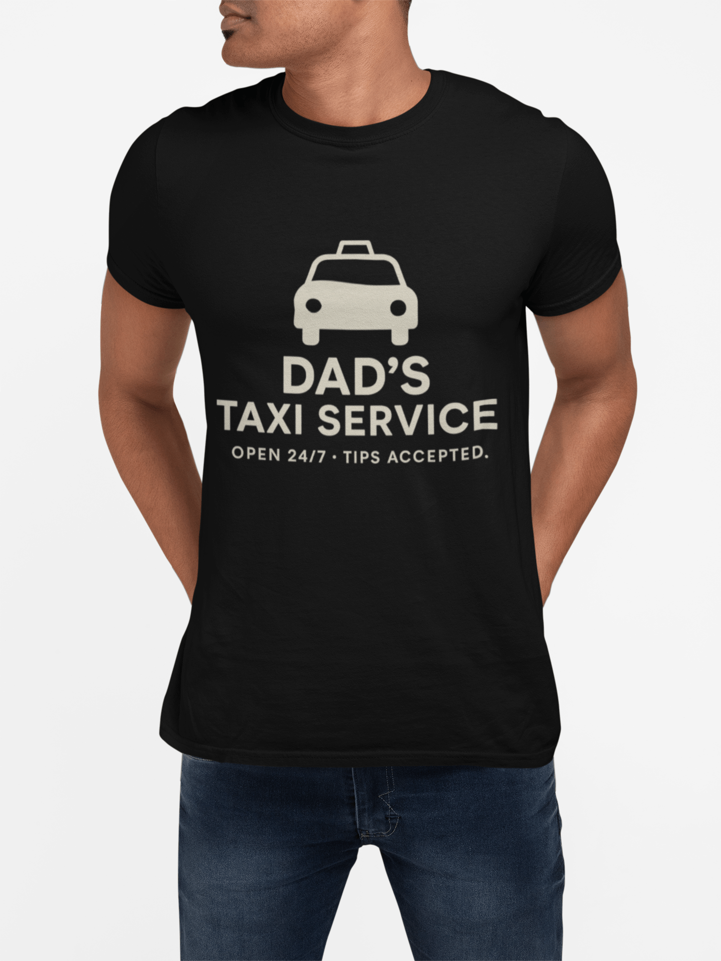 Dad's Taxi Service Tee - Perfect Father's Day Gift, Casual Dad Jokes Apparel - Hearth&Hugz