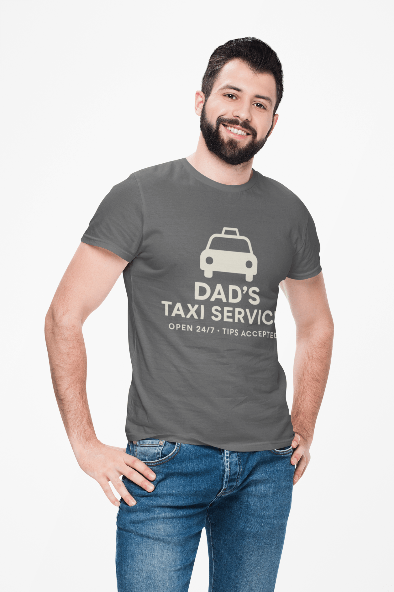 Dad's Taxi Service Tee - Perfect Father's Day Gift, Casual Dad Jokes Apparel - Hearth&Hugz