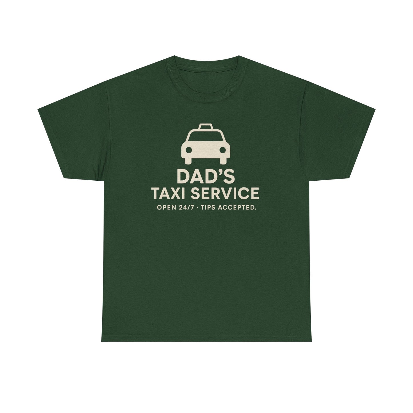 Dad's Taxi Service Tee - Perfect Father's Day Gift, Casual Dad Jokes Apparel - Hearth&Hugz