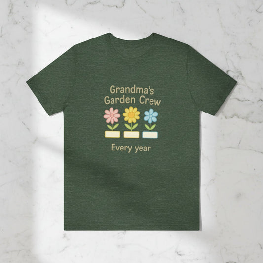 Summer Casual Shirt | Grandma's Garden Tee | Hearth&Hugz