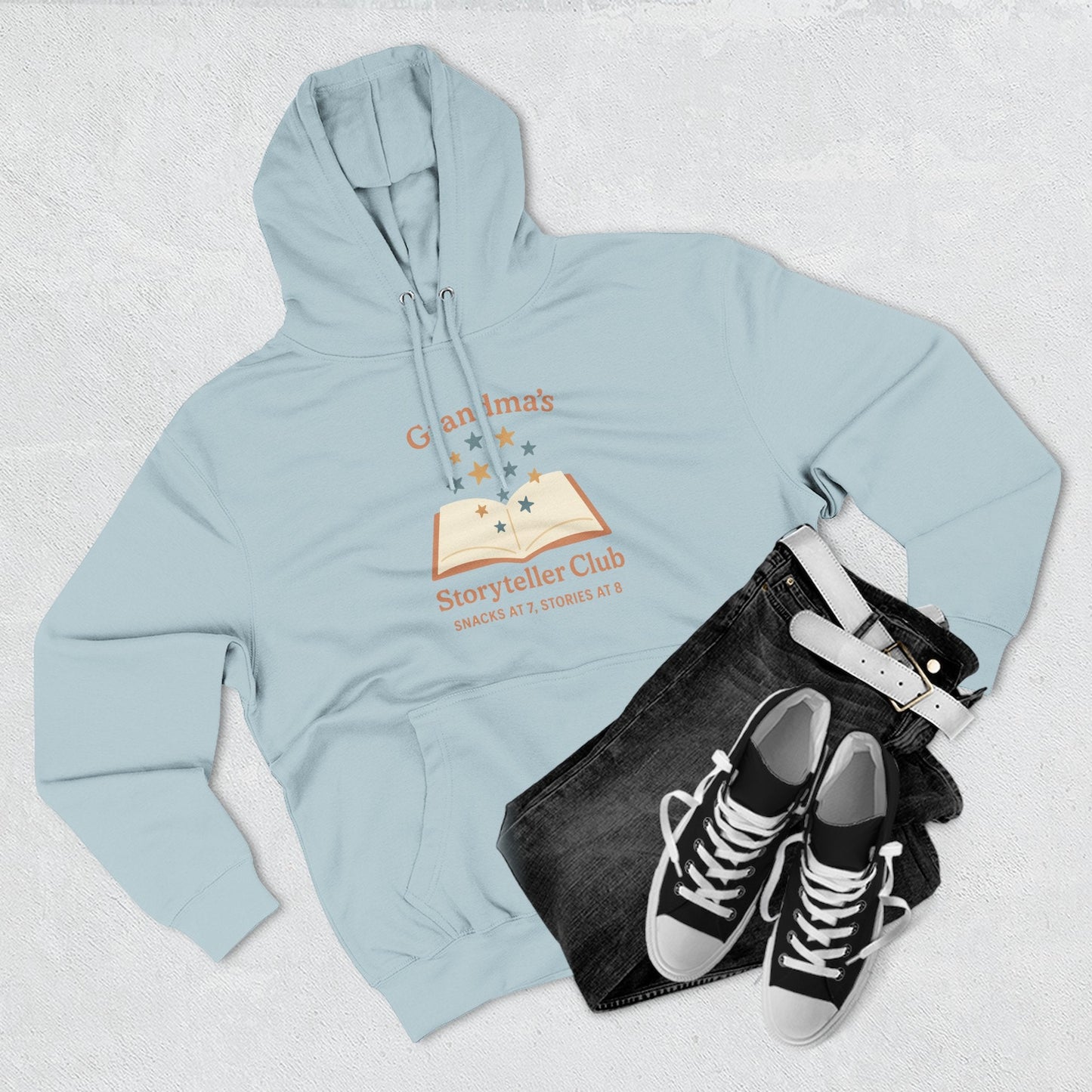 Grandma's Storyteller Club Hoodie - Cozy Gift for Grandparents & Family Gatherings - Hearth&Hugz