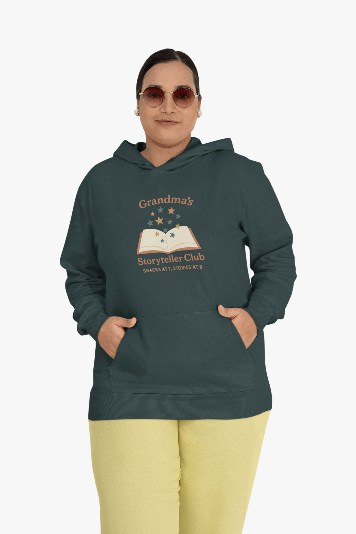 Grandma's Storyteller Club Hoodie - Cozy Gift for Grandparents & Family Gatherings - Hearth&Hugz