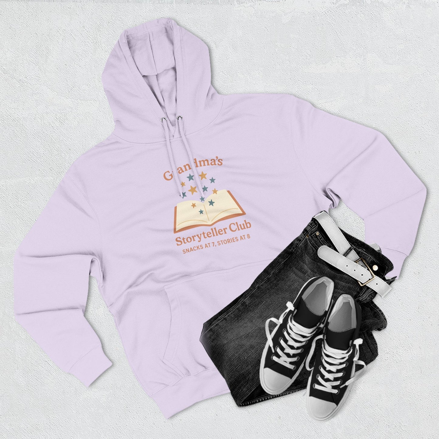 Grandma's Storyteller Club Hoodie - Cozy Gift for Grandparents & Family Gatherings - Hearth&Hugz