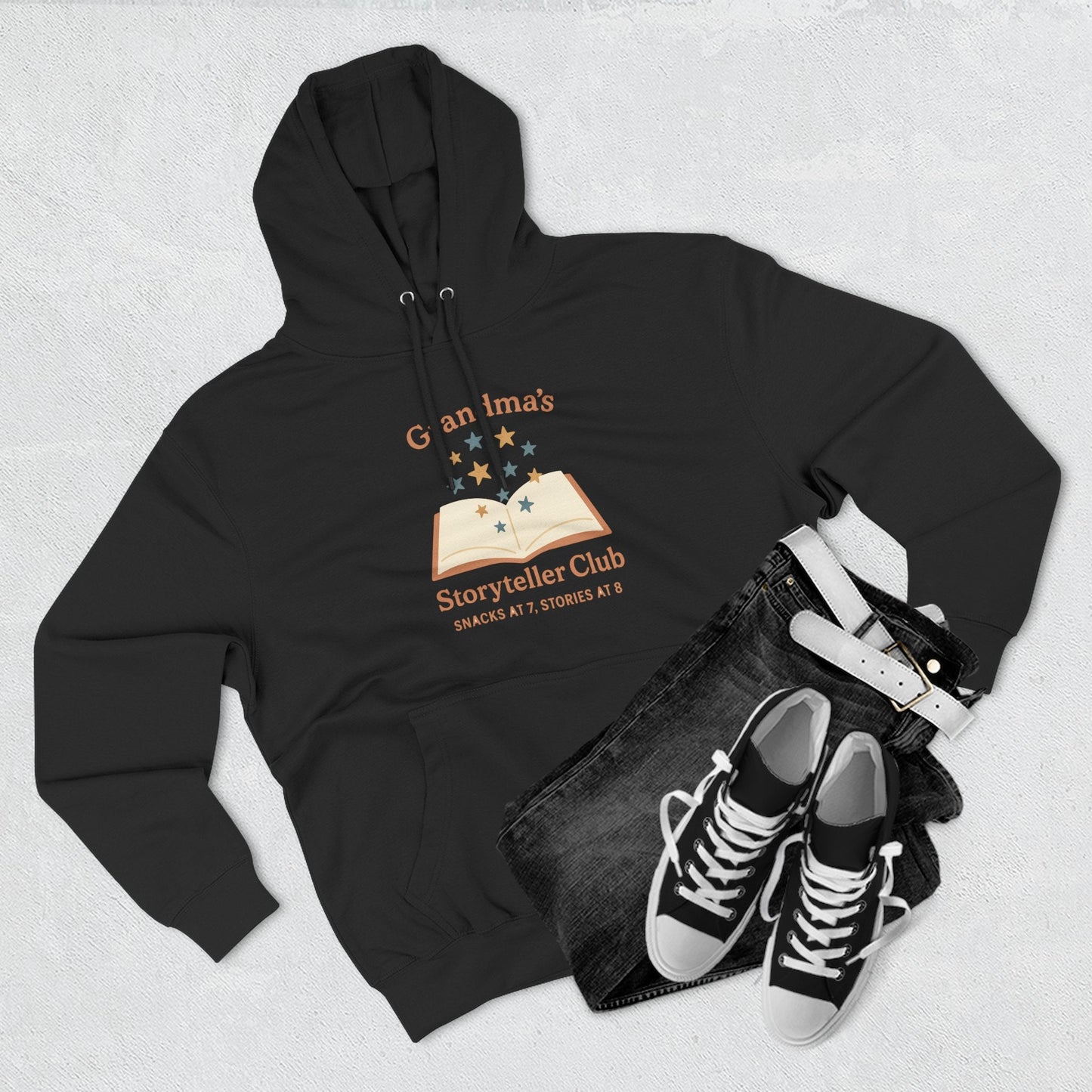 Grandma's Storyteller Club Hoodie - Cozy Gift for Grandparents & Family Gatherings - Hearth&Hugz