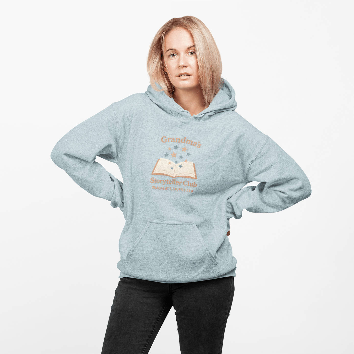 Grandma's Storyteller Club Hoodie - Cozy Gift for Grandparents & Family Gatherings - Hearth&Hugz