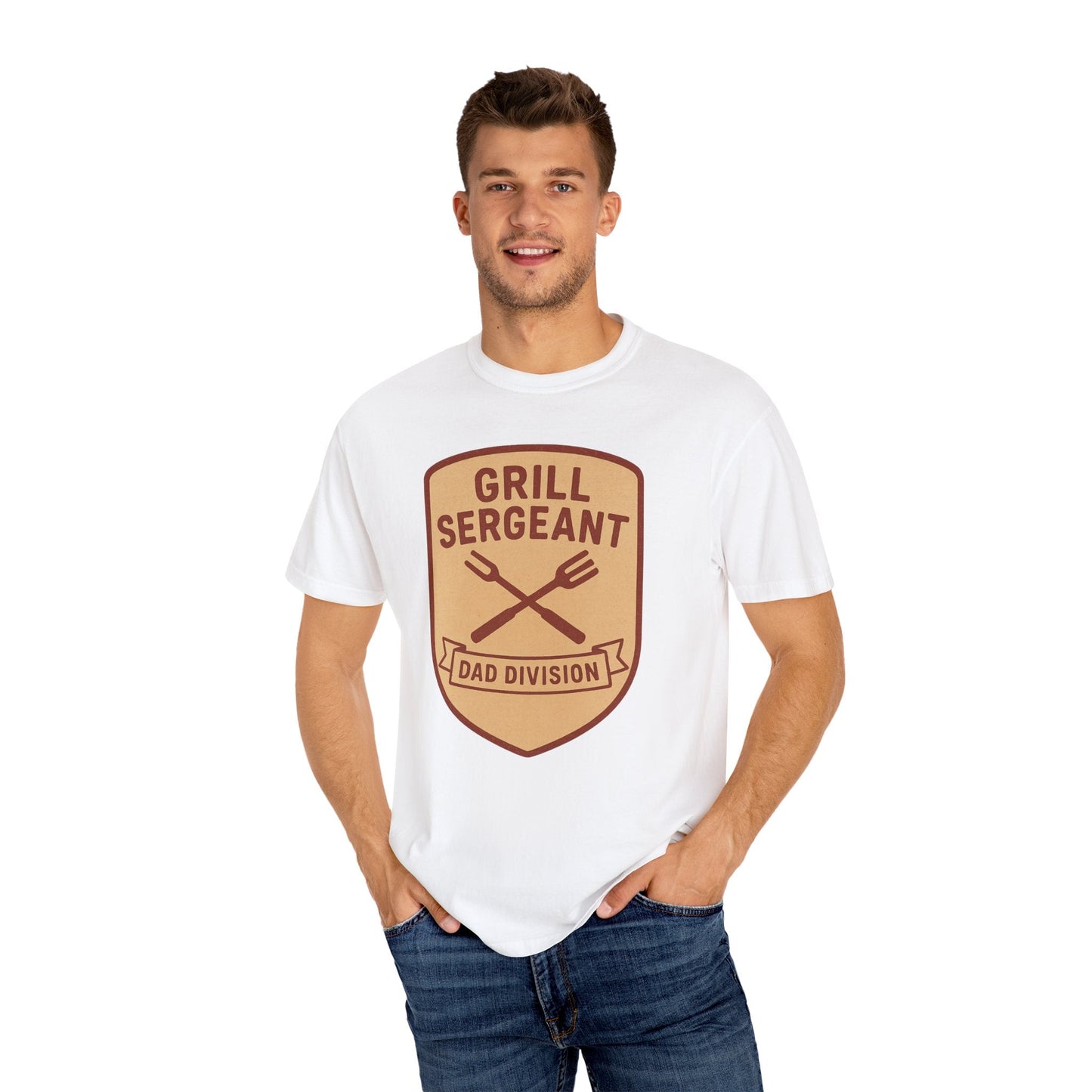 Grill Sergeant Dad T-Shirt: Father's Day Gift for BBQ Enthusiast - Hearth&Hugz