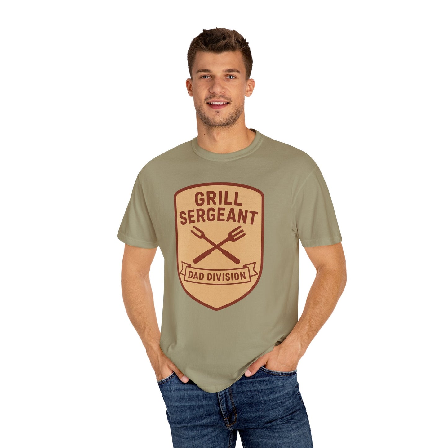 Grill Sergeant Dad T-Shirt: Father's Day Gift for BBQ Enthusiast - Hearth&Hugz