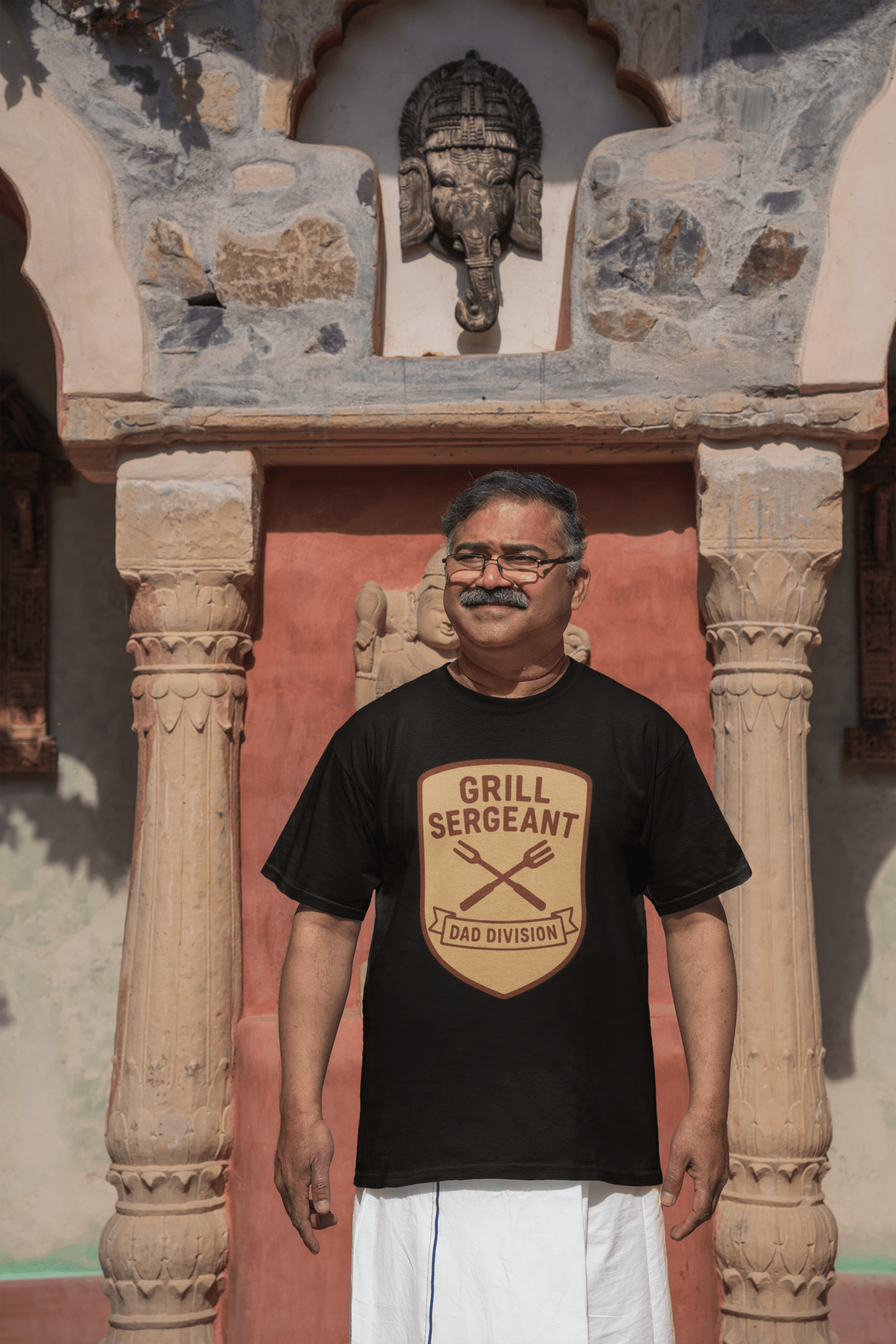 Grill Sergeant Dad T-Shirt: Father's Day Gift for BBQ Enthusiast - Hearth&Hugz