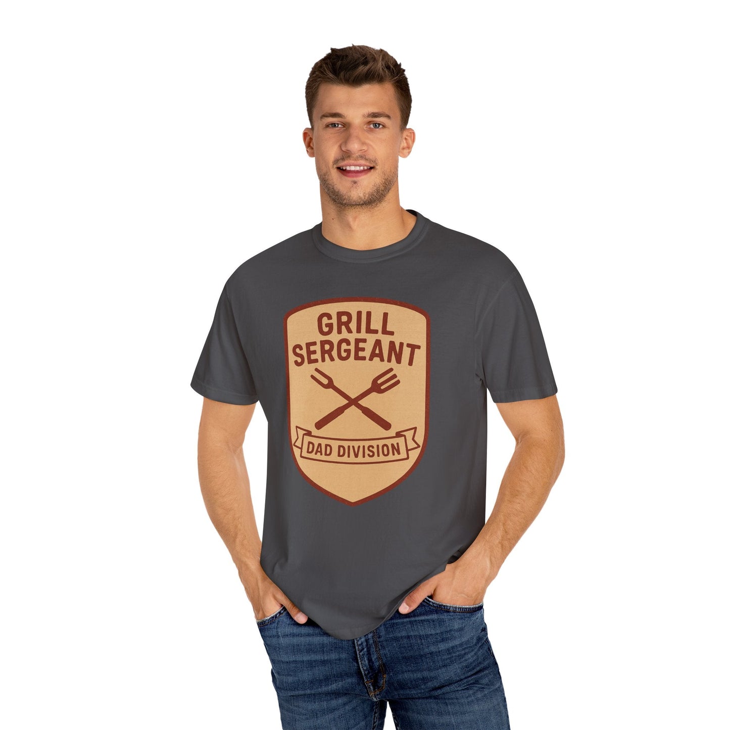 Grill Sergeant Dad T-Shirt: Father's Day Gift for BBQ Enthusiast - Hearth&Hugz