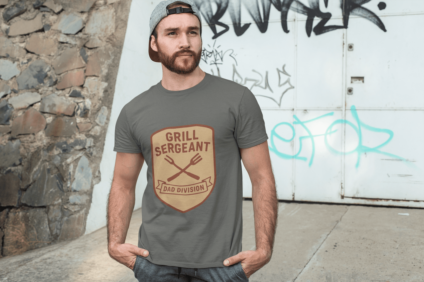 Grill Sergeant Dad T-Shirt: Father's Day Gift for BBQ Enthusiast - Hearth&Hugz