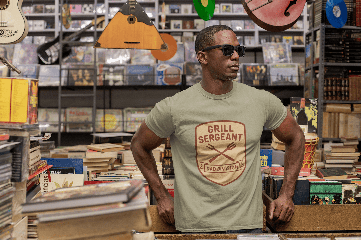 Grill Sergeant Dad T-Shirt: Father's Day Gift for BBQ Enthusiast - Hearth&Hugz
