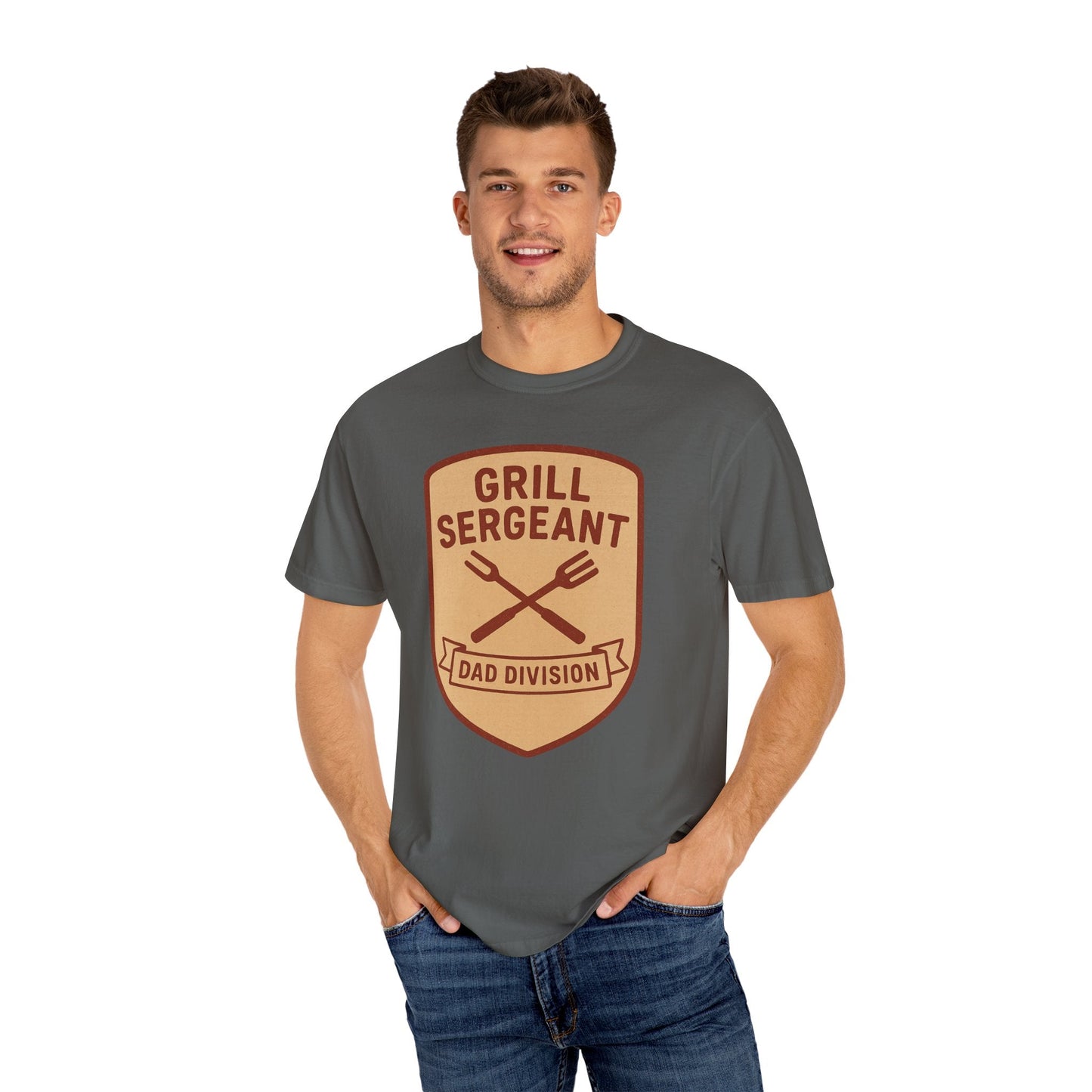 Grill Sergeant Dad T-Shirt: Father's Day Gift for BBQ Enthusiast - Hearth&Hugz