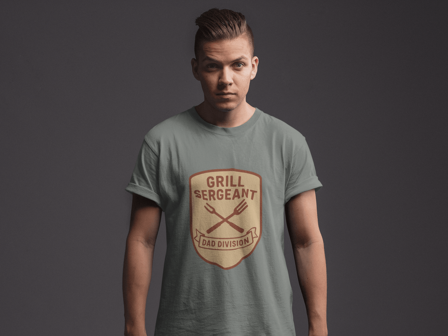 Grill Sergeant Dad T-Shirt: Father's Day Gift for BBQ Enthusiast - Hearth&Hugz