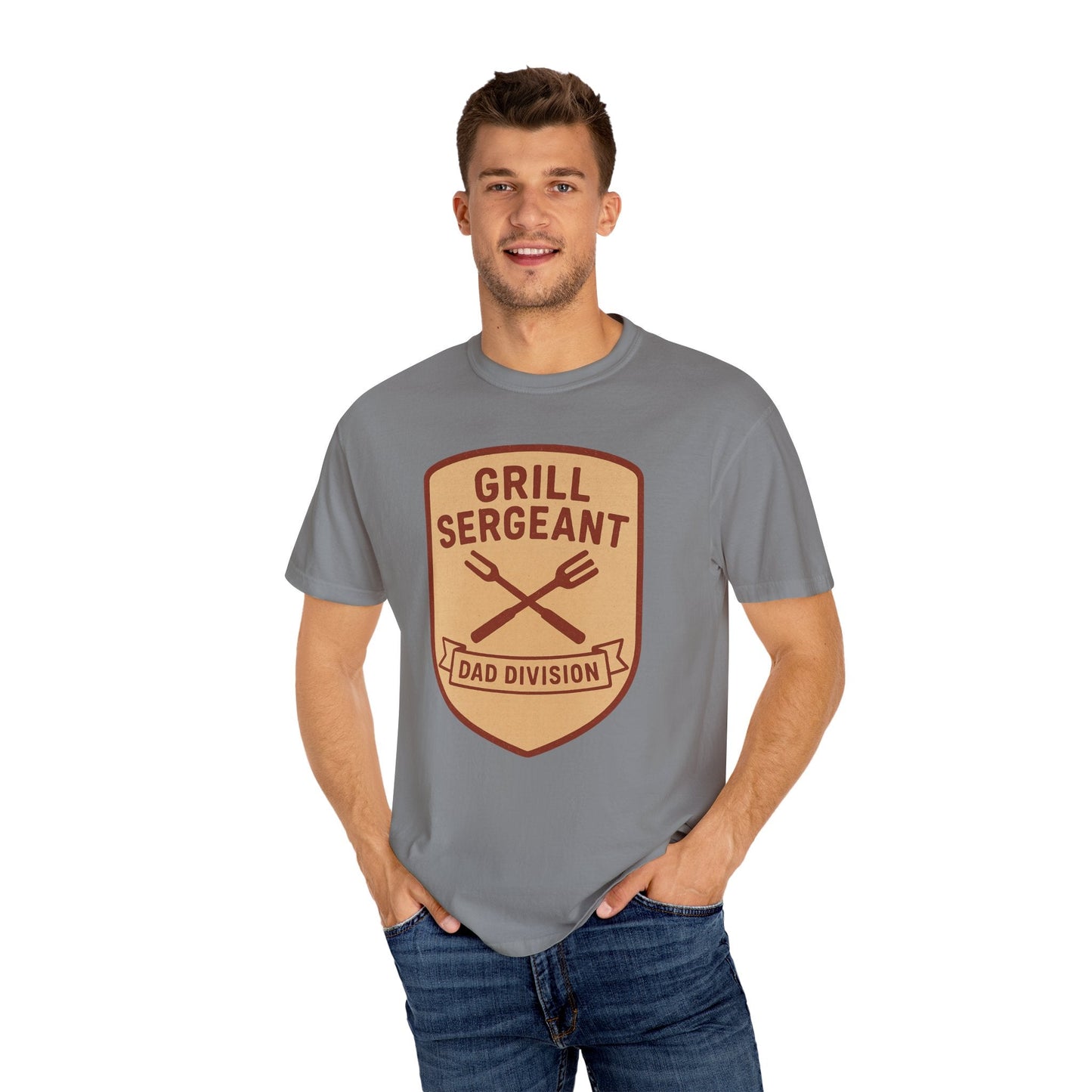 Grill Sergeant Dad T-Shirt: Father's Day Gift for BBQ Enthusiast - Hearth&Hugz