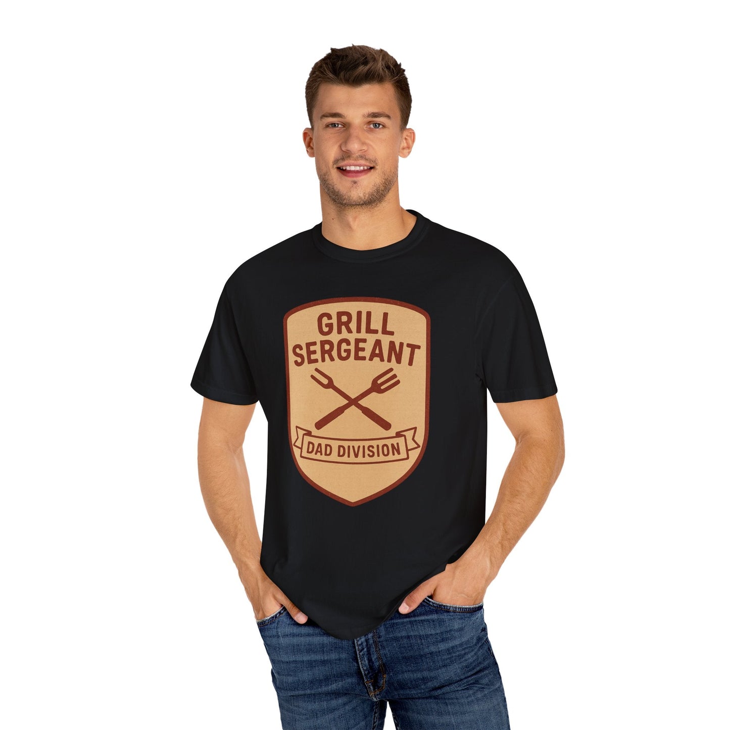Grill Sergeant Dad T-Shirt: Father's Day Gift for BBQ Enthusiast - Hearth&Hugz