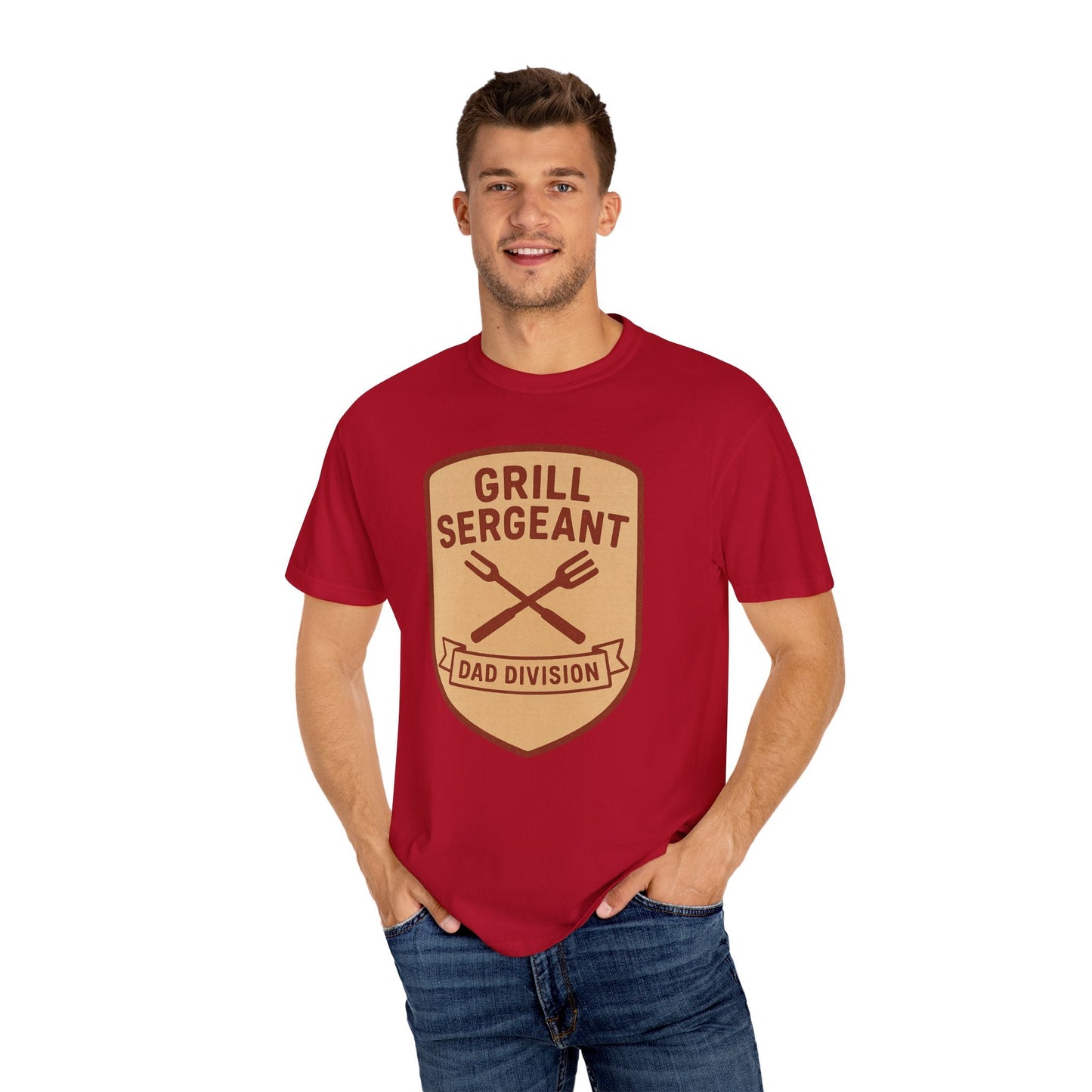 Grill Sergeant Dad T-Shirt: Father's Day Gift for BBQ Enthusiast - Hearth&Hugz