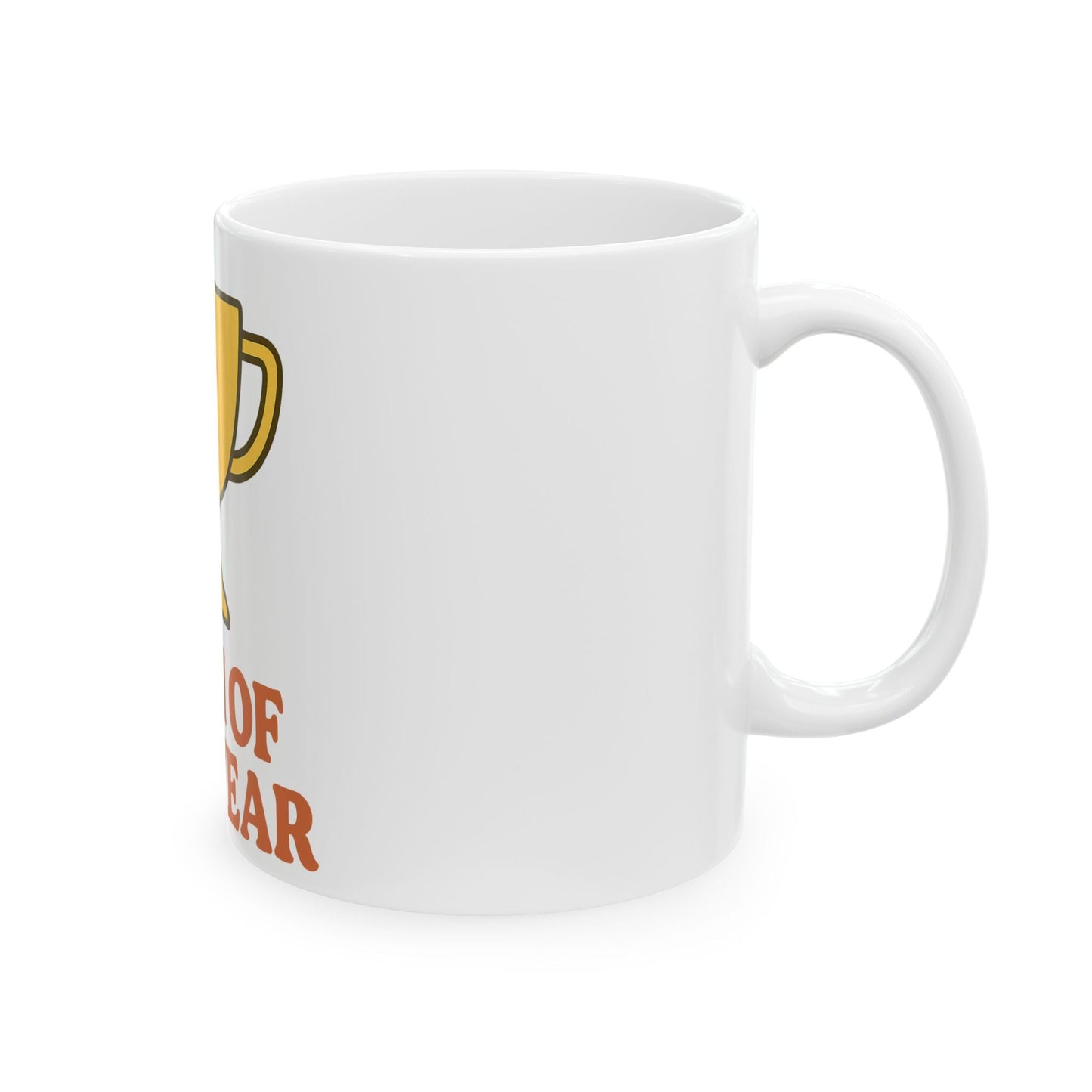 Mom of the Year Ceramic Mug - Perfect Gift for Mom's Day & Birthdays - Ideal for Coffee Lovers - Hearth&Hugz