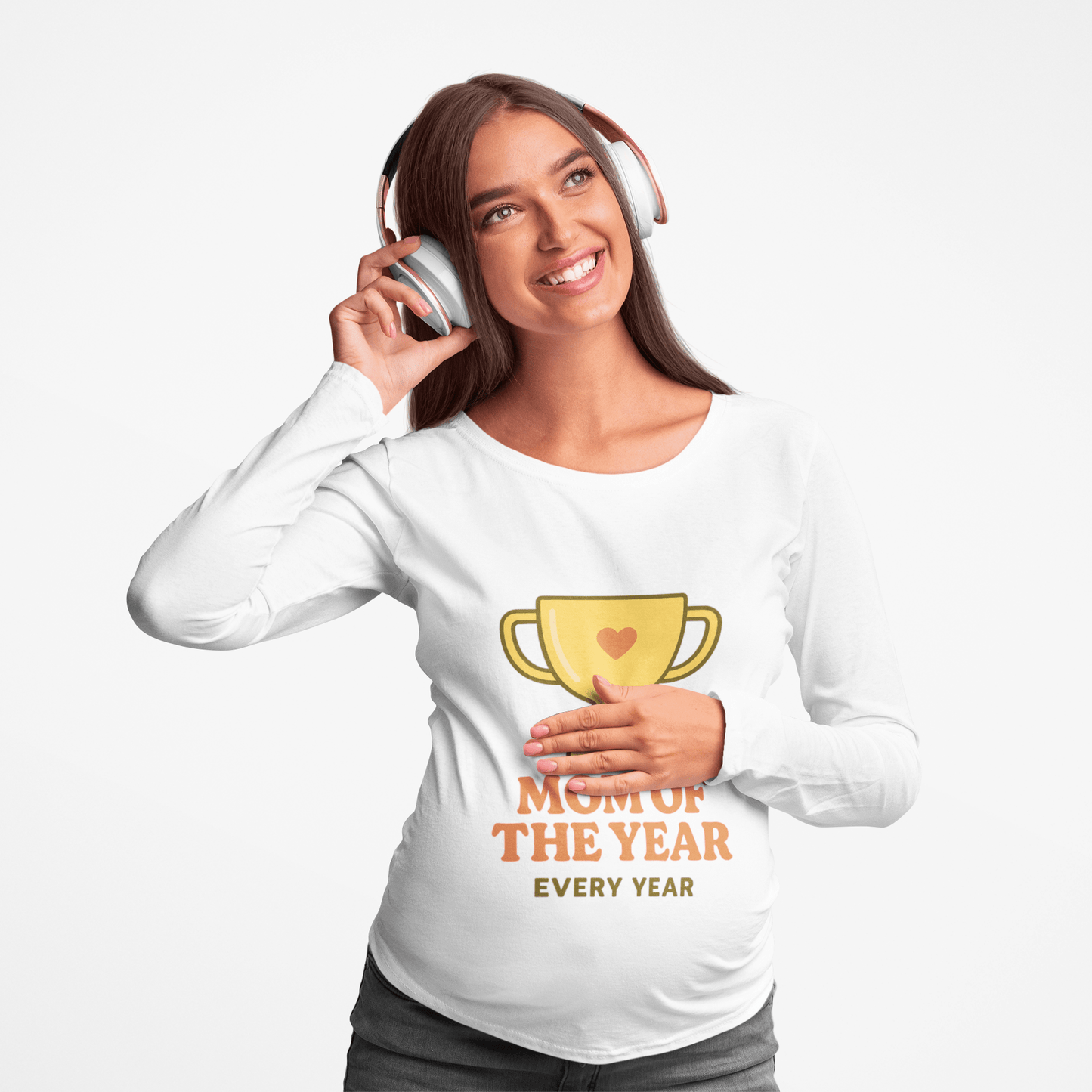 Mom of the Year Crewneck Sweatshirt | Funny Mother’s Day Gift, Cozy Casual Wear for Moms - Hearth&Hugz