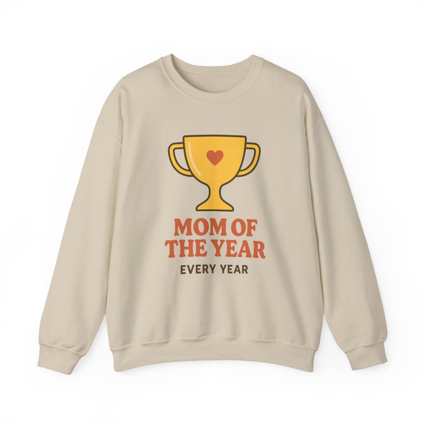 Mom of the Year Crewneck Sweatshirt | Funny Mother’s Day Gift, Cozy Casual Wear for Moms - Hearth&Hugz