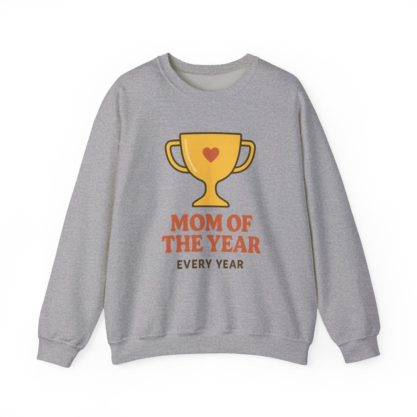 Mom of the Year Crewneck Sweatshirt | Funny Mother’s Day Gift, Cozy Casual Wear for Moms - Hearth&Hugz