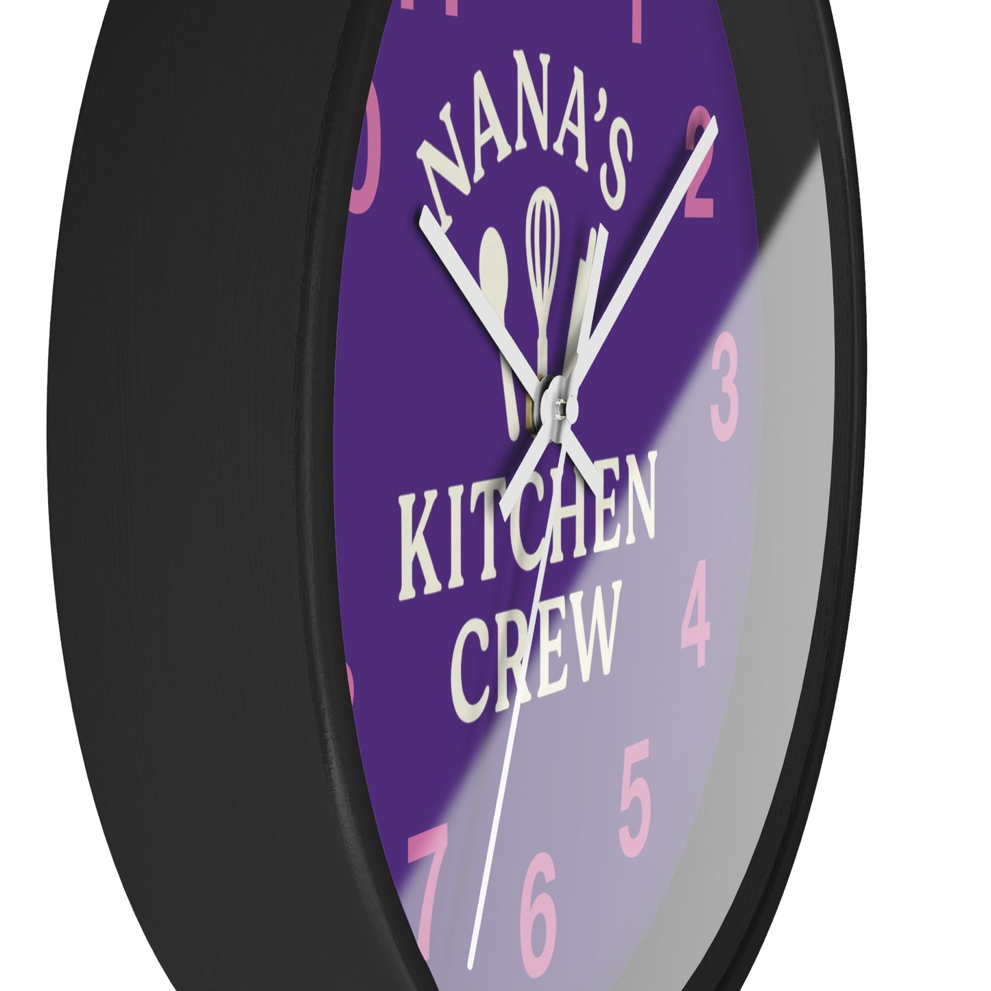 Nana's Kitchen Crew Wall Clock - Fun Family Timepiece & Decor - Hearth&Hugz