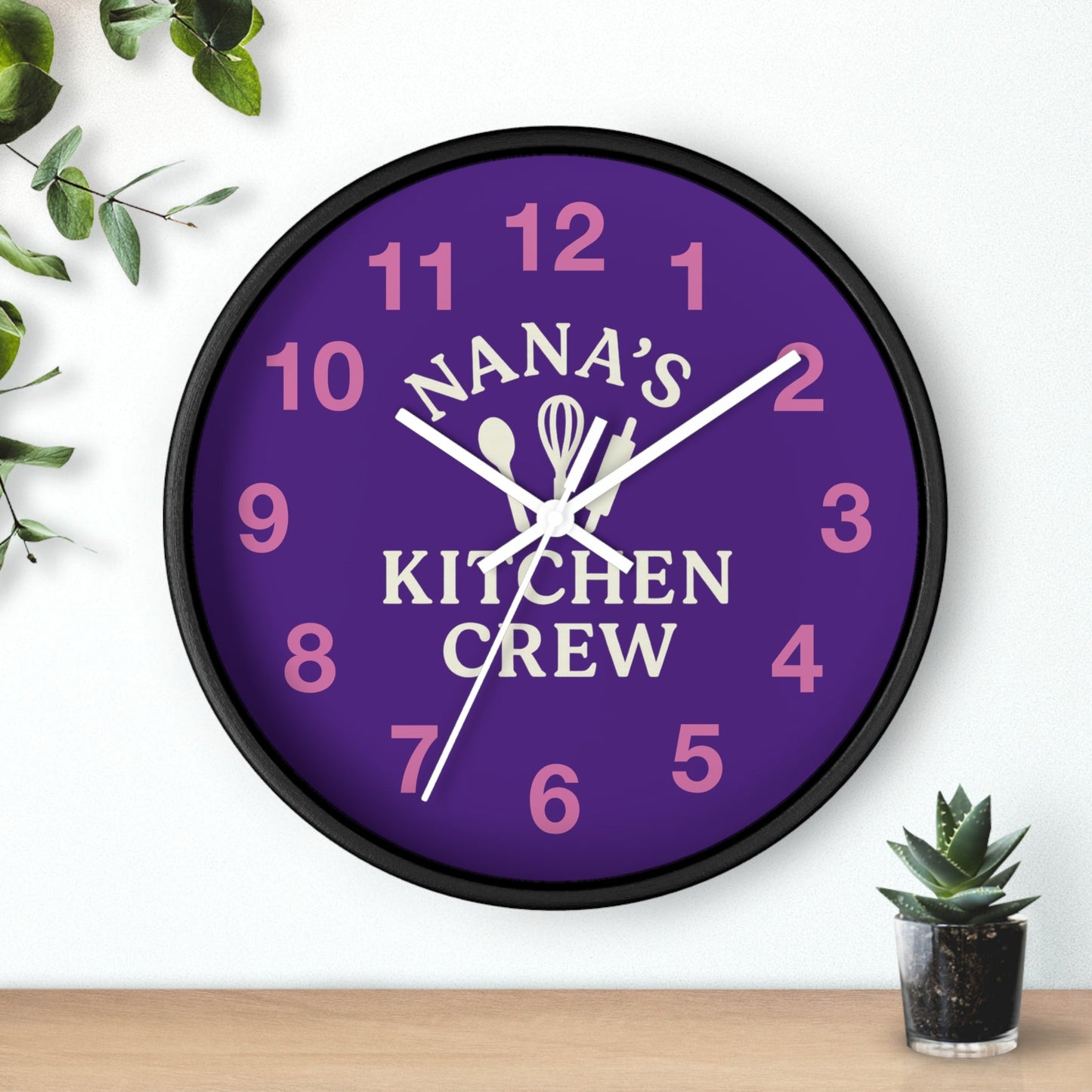 Nana's Kitchen Crew Wall Clock - Fun Family Timepiece & Decor - Hearth&Hugz