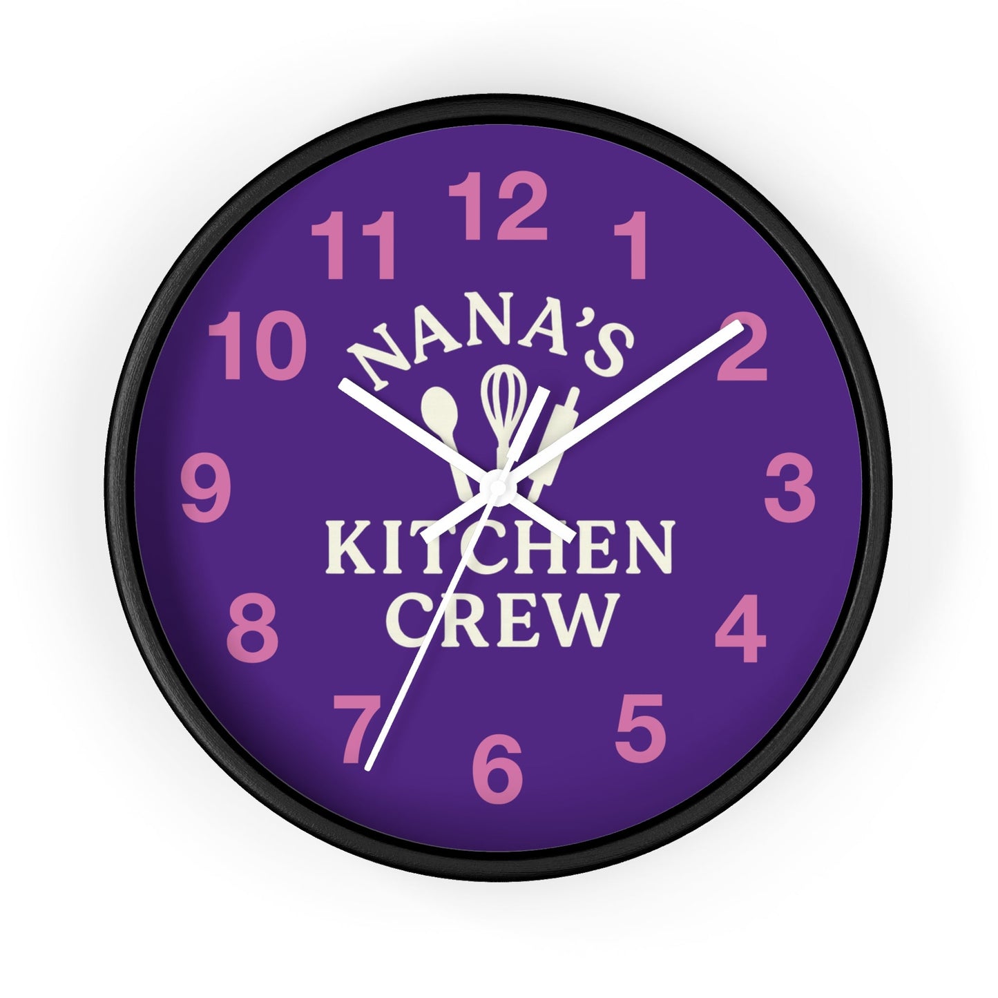 Nana's Kitchen Crew Wall Clock - Fun Family Timepiece & Decor - Hearth&Hugz